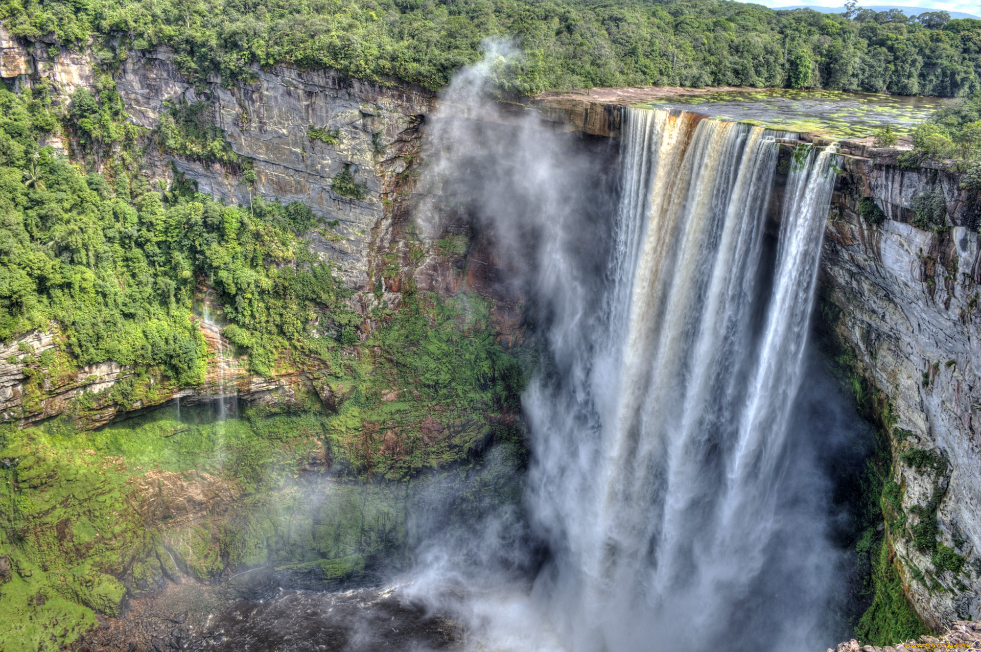 природа, водопады, простор