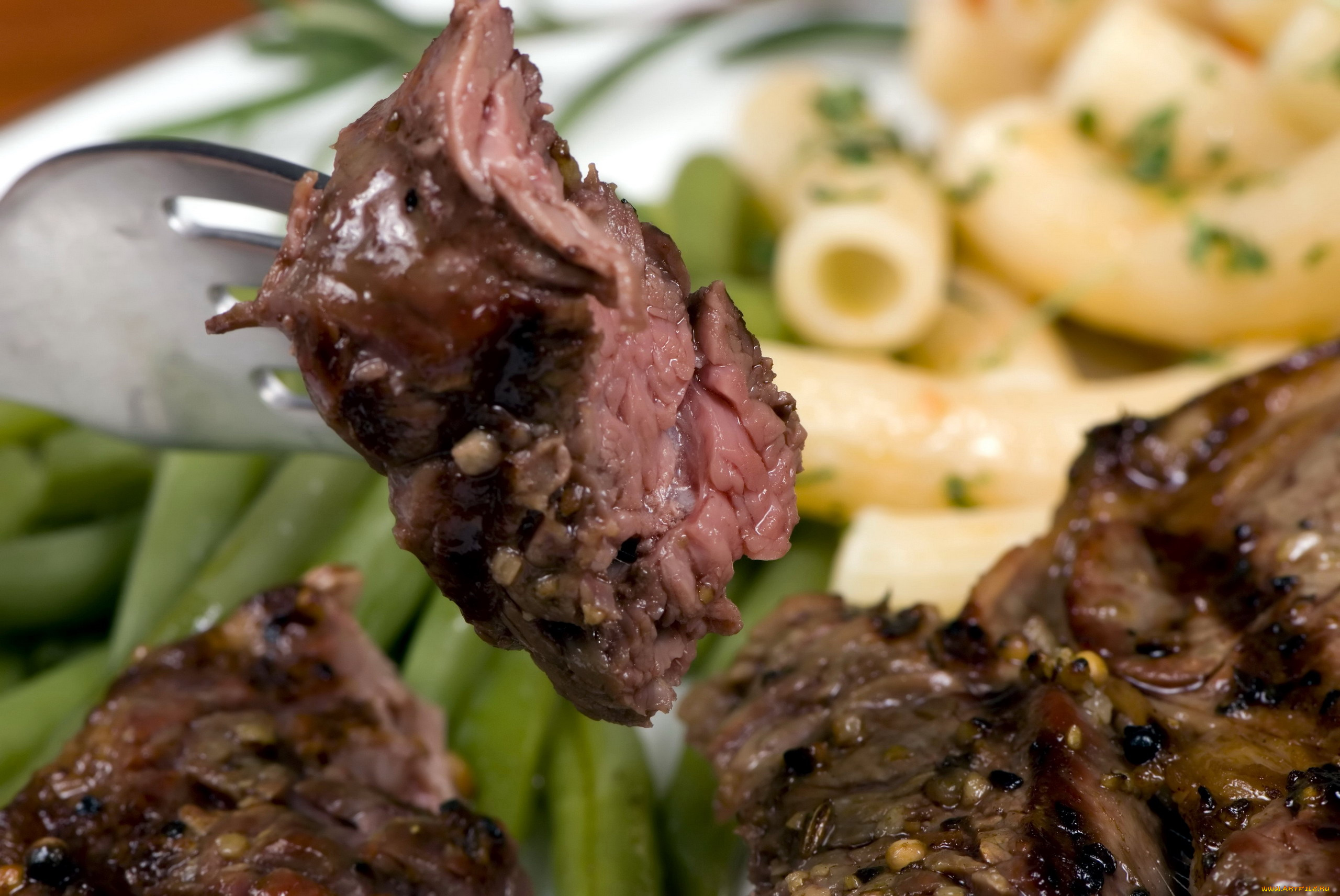 еда, мясные, блюда, ростбиф