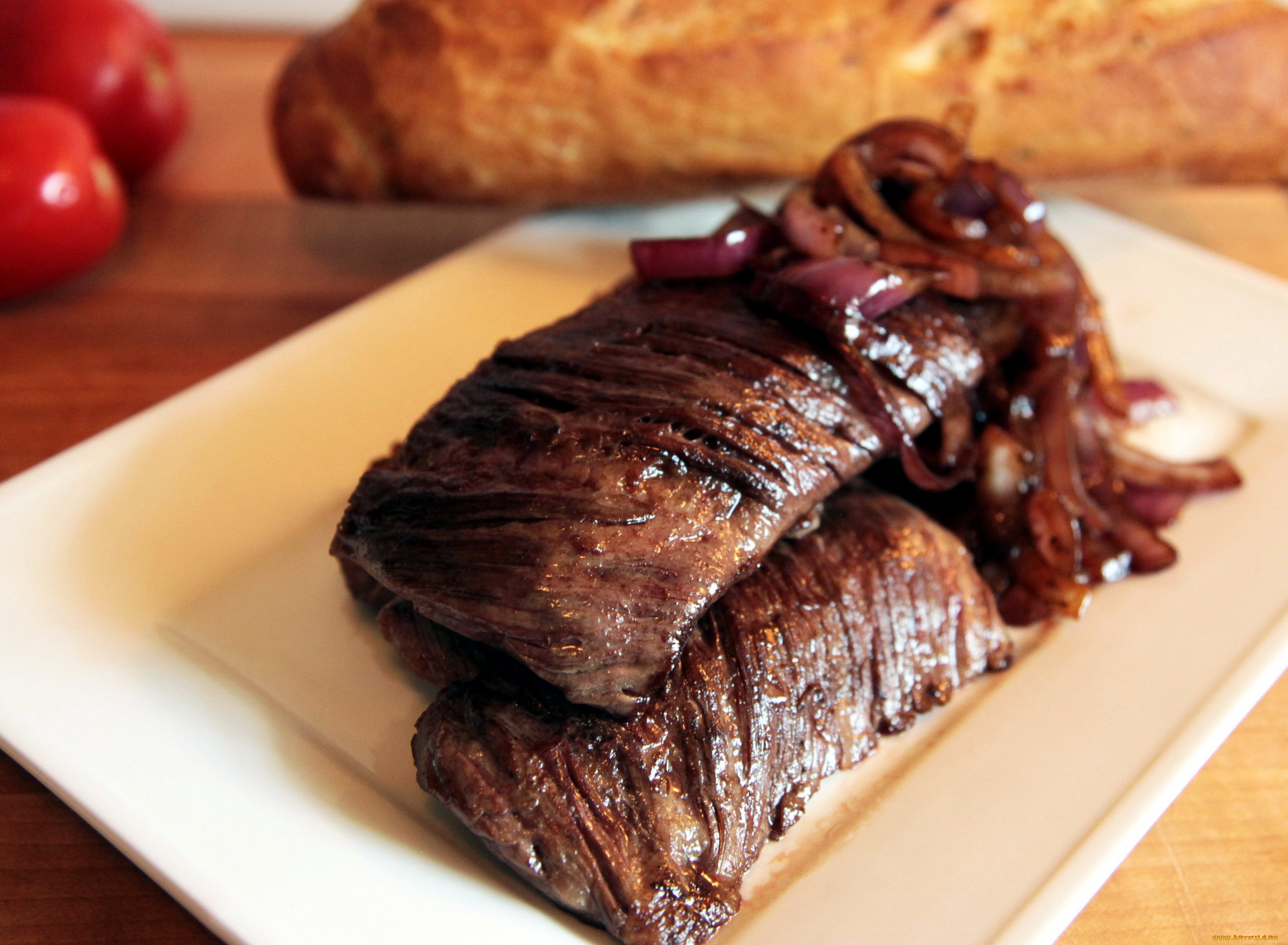 еда, мясные, блюда, стейк