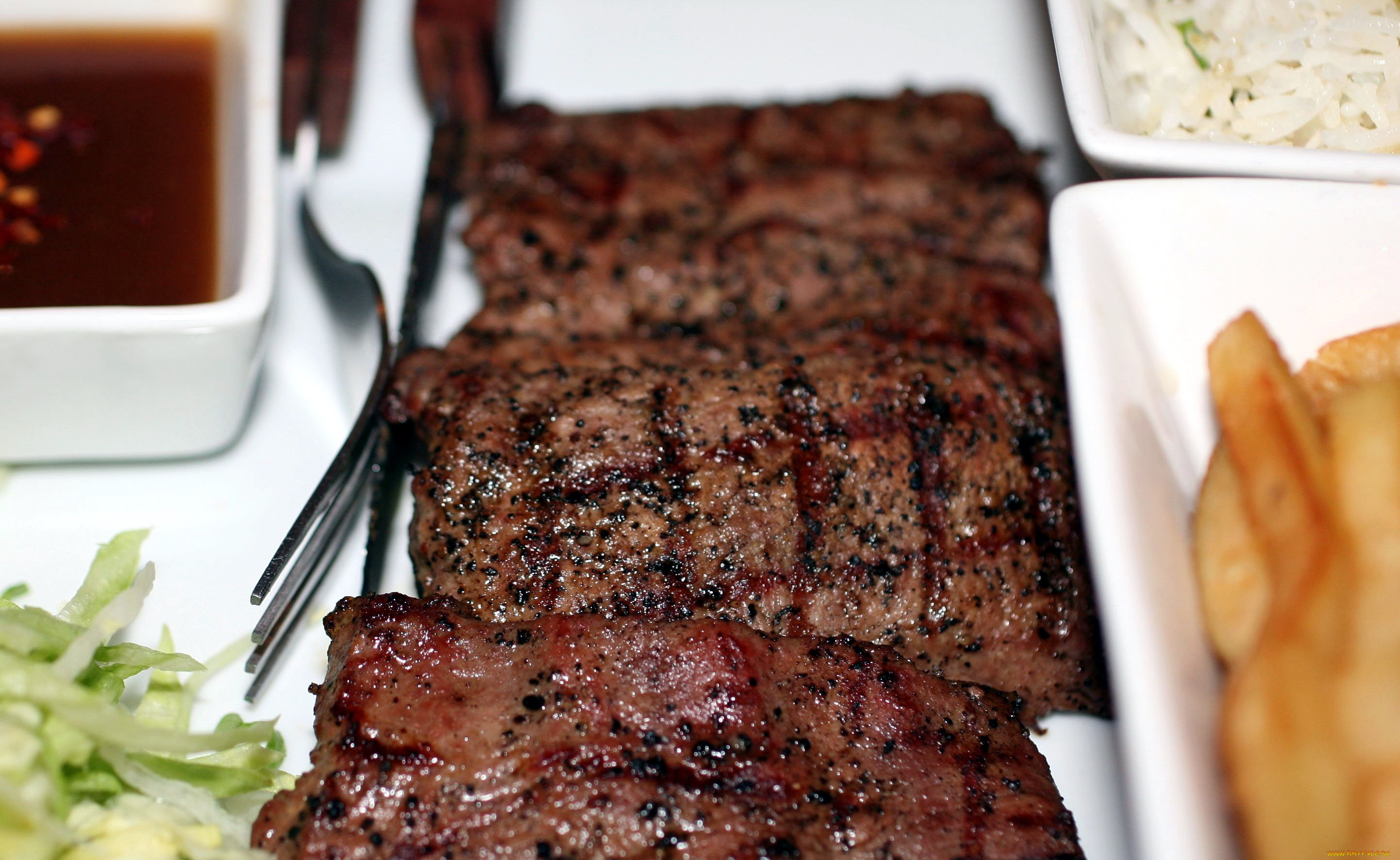 еда, мясные, блюда, стейк