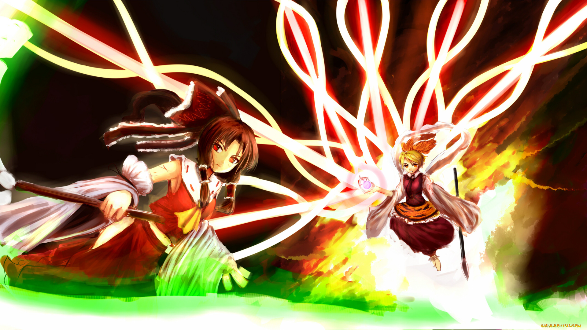 аниме, touhou, девушка