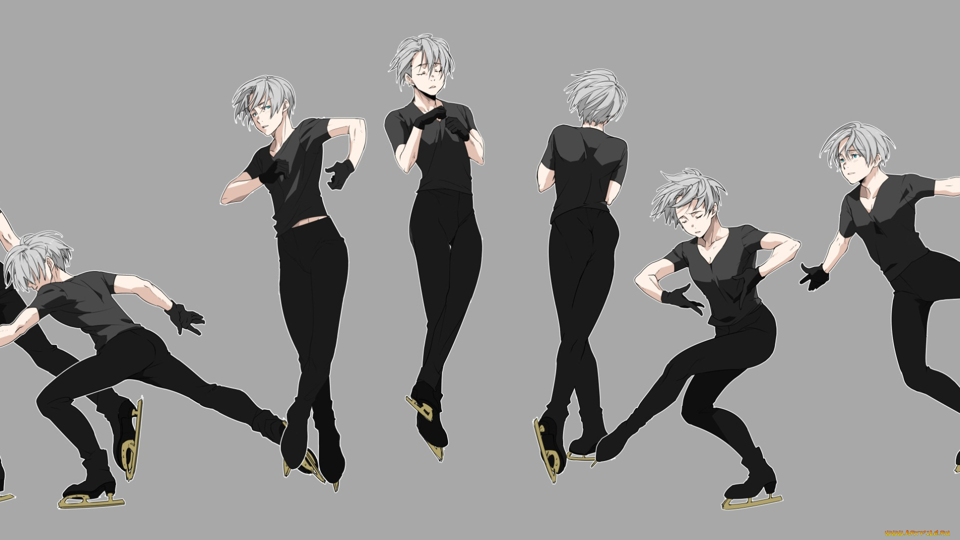 аниме, yuri, on, ice, victor, nikiforov