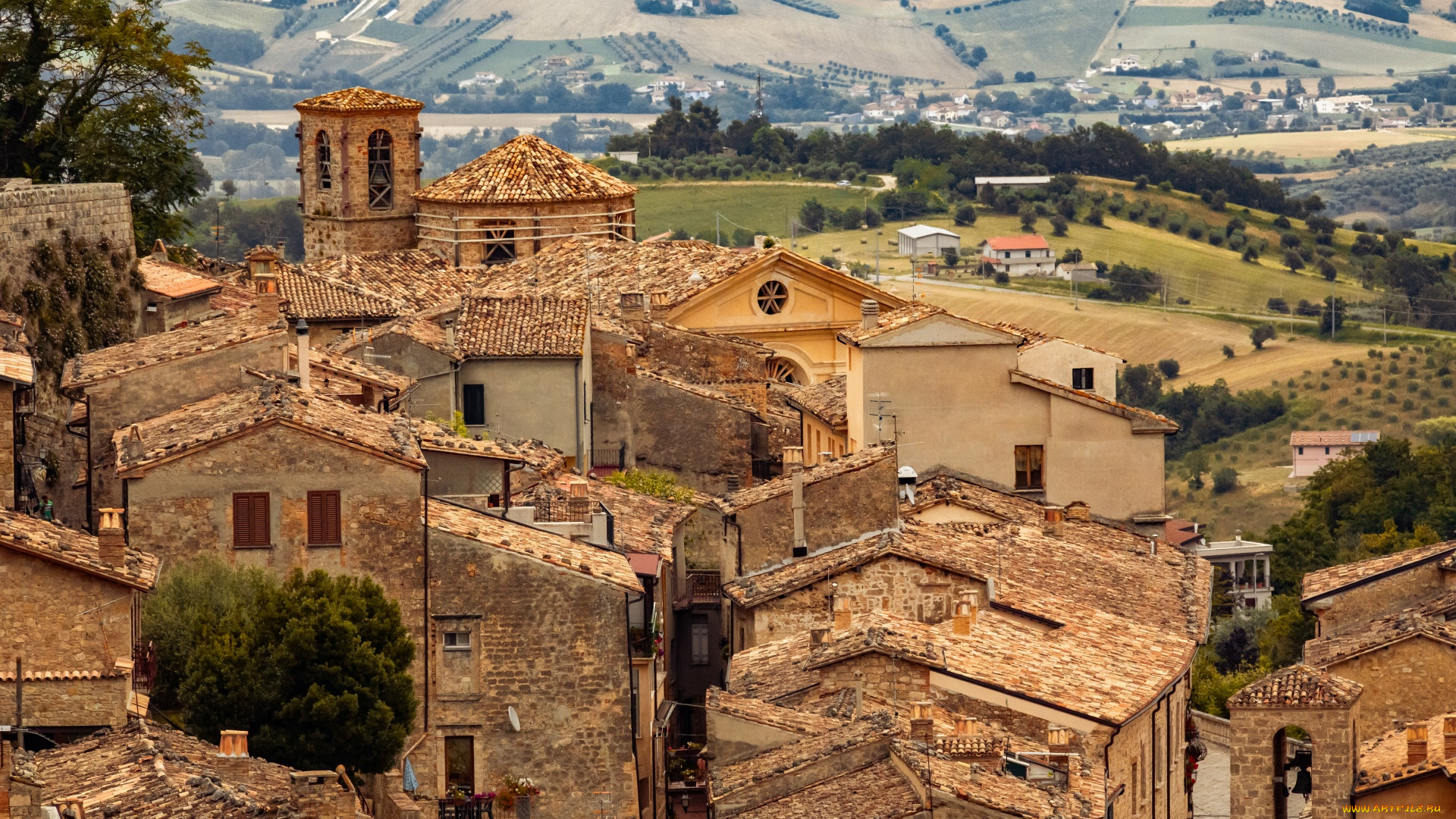 civitella, del, tronto, italy, города, -, панорамы, civitella, del, tronto