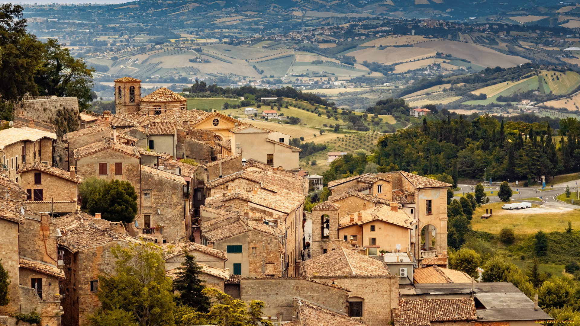 civitella, del, tronto, italy, города, -, панорамы, civitella, del, tronto