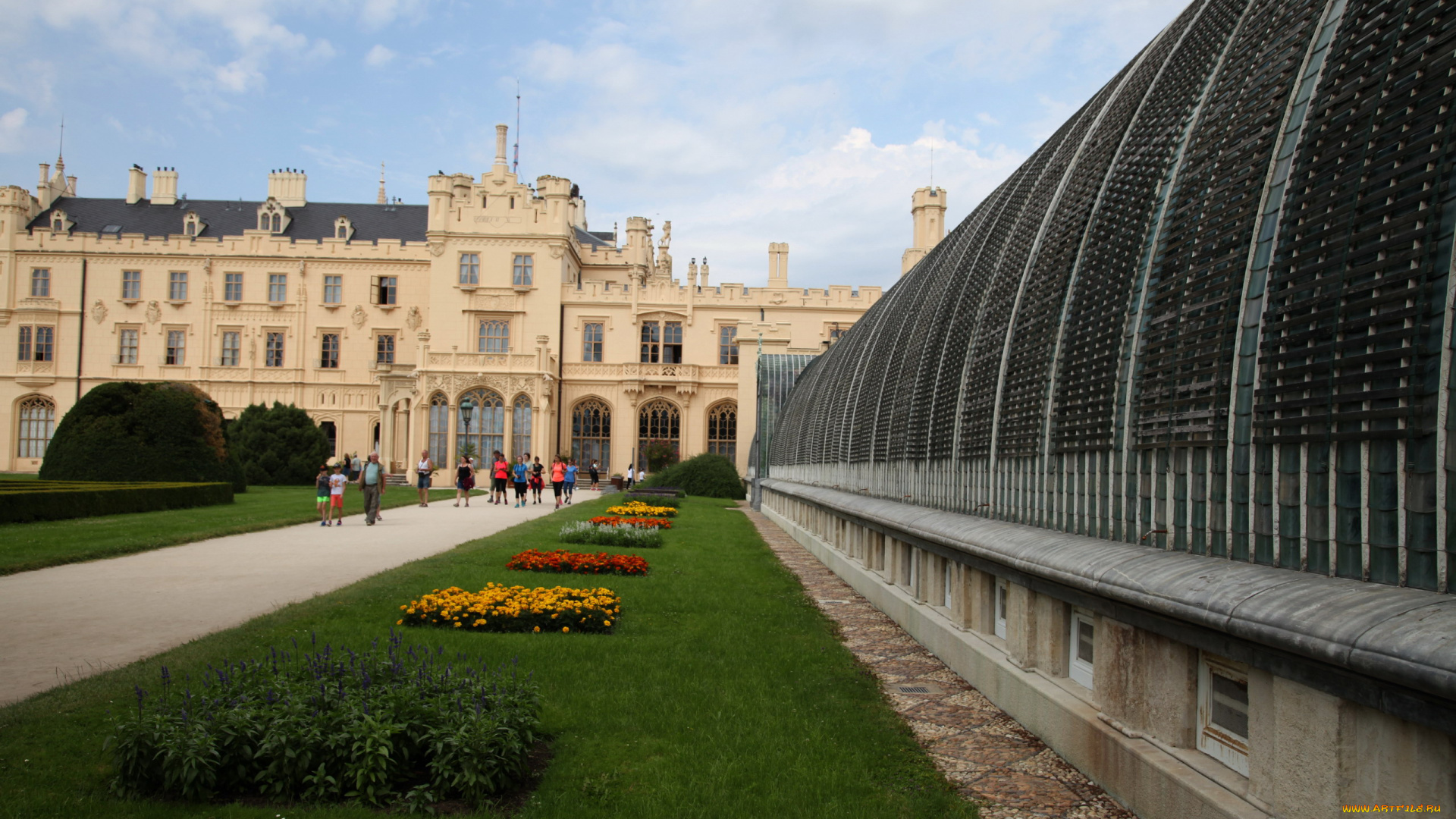 lednice, castle, города, замки, чехии, lednice, castle
