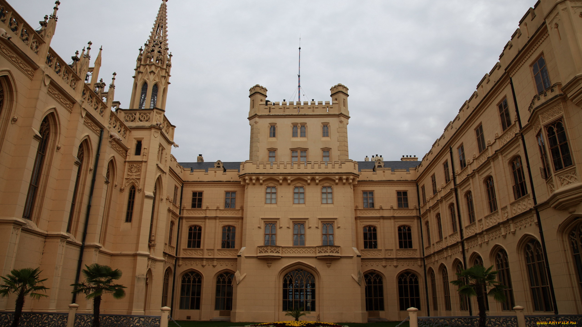 lednice, castle, города, замки, чехии, lednice, castle