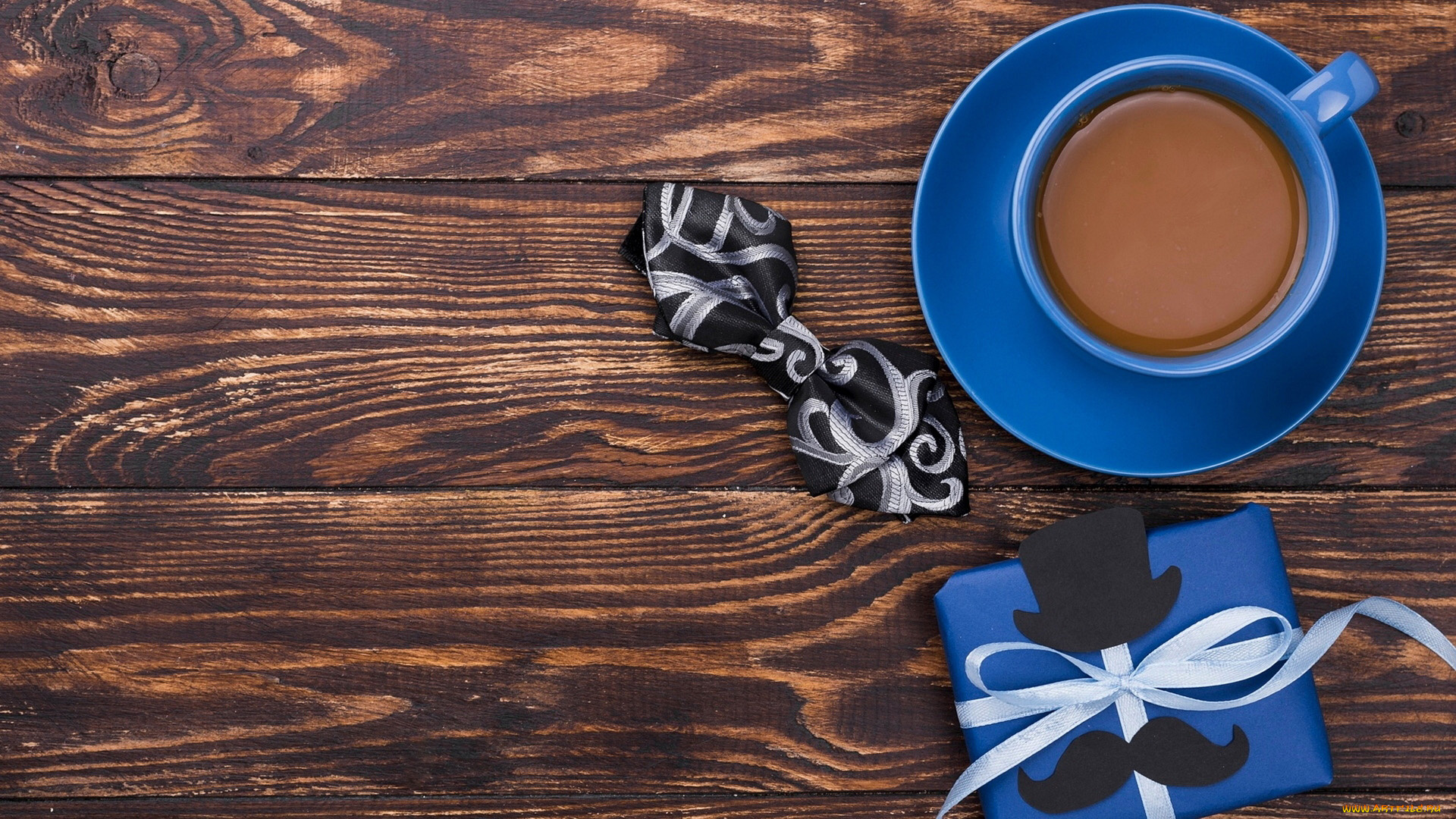 праздничные, день, отца, кофе, усы, подарок, бабочка