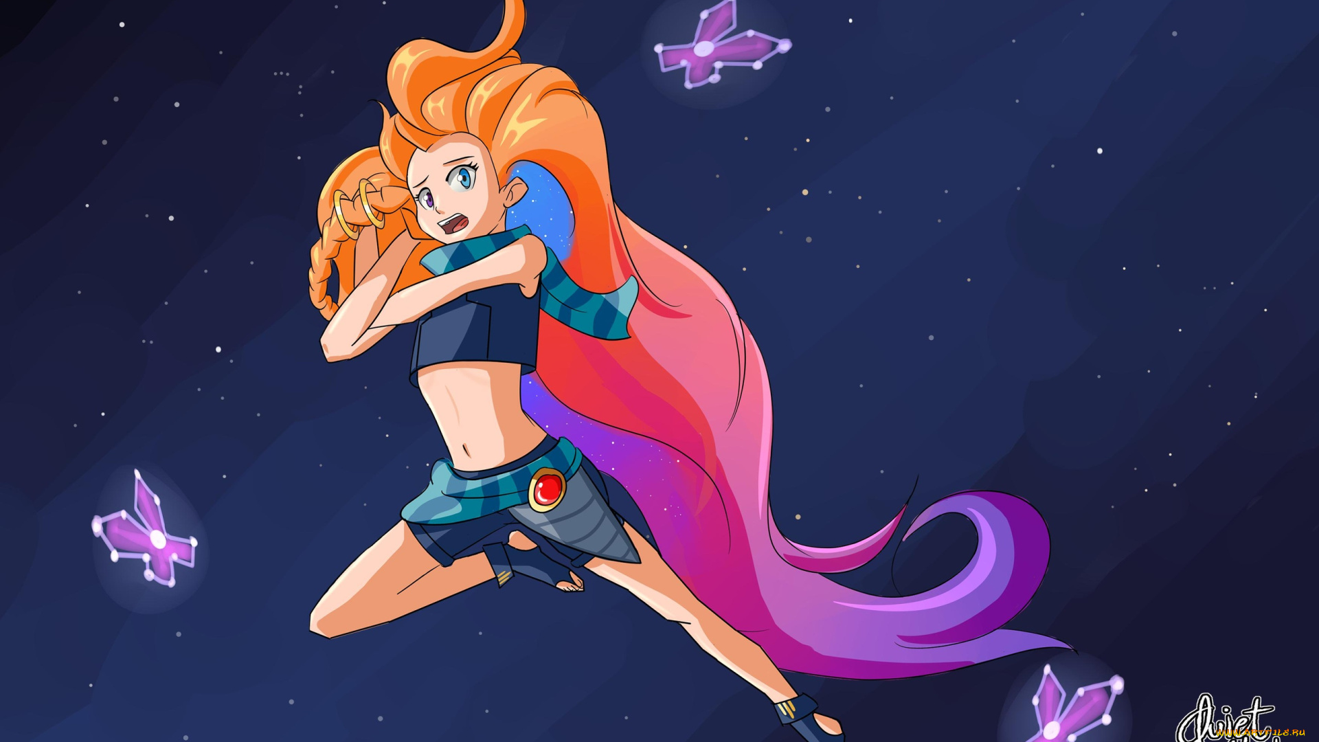 видео, игры, league, of, legends, zoe, бабочки