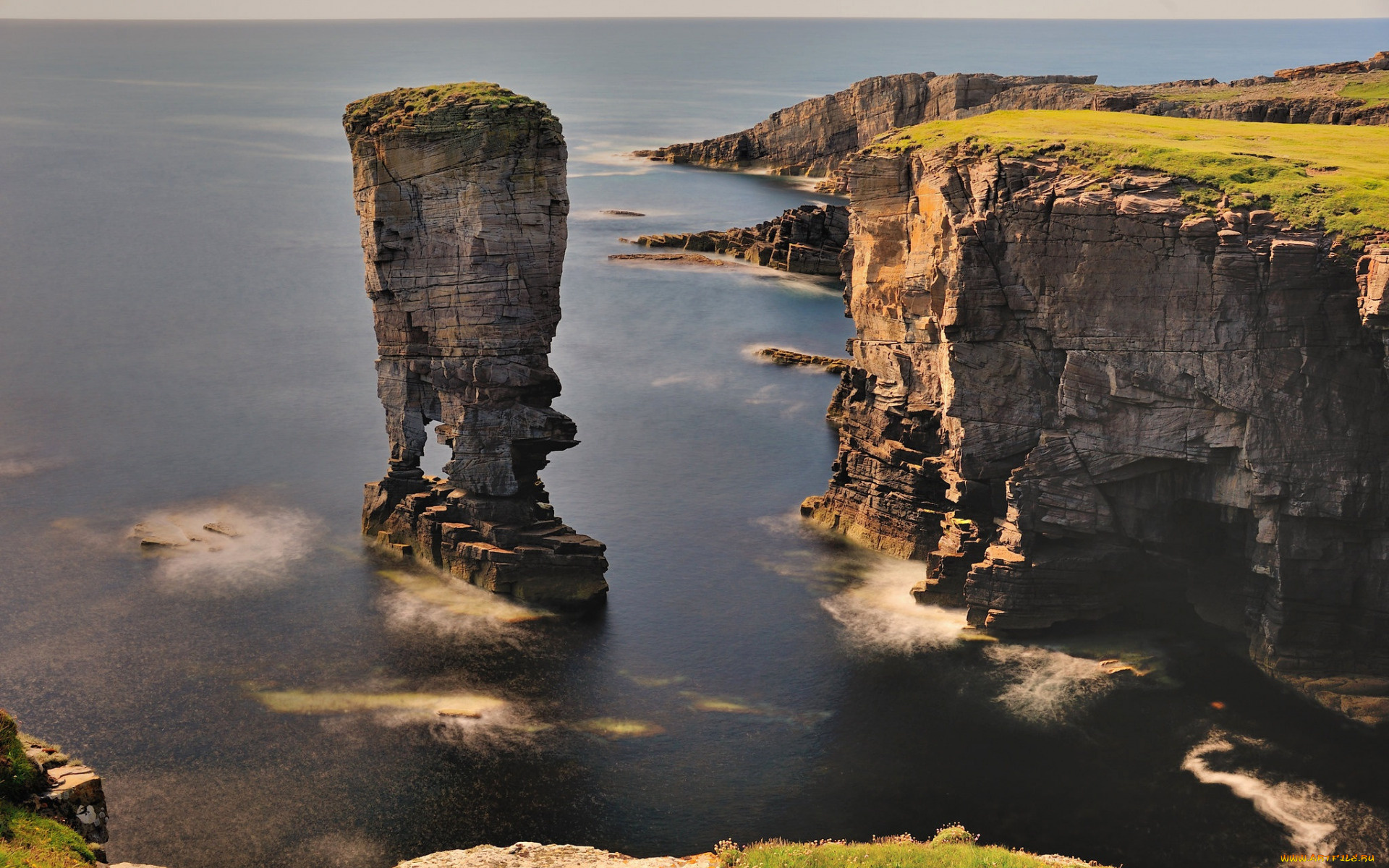 mainland, orkney, northern, isles, scotland, природа, побережье, northern, isles