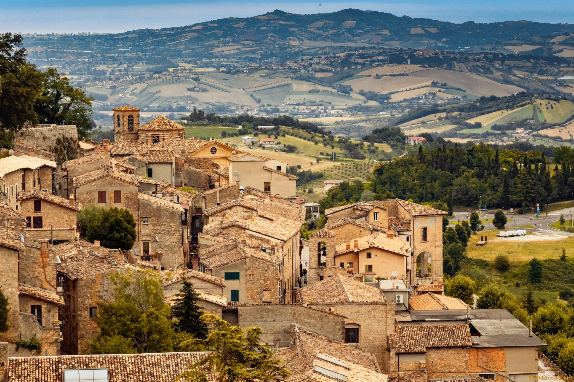 civitella, del, tronto, italy, города, -, панорамы, civitella, del, tronto