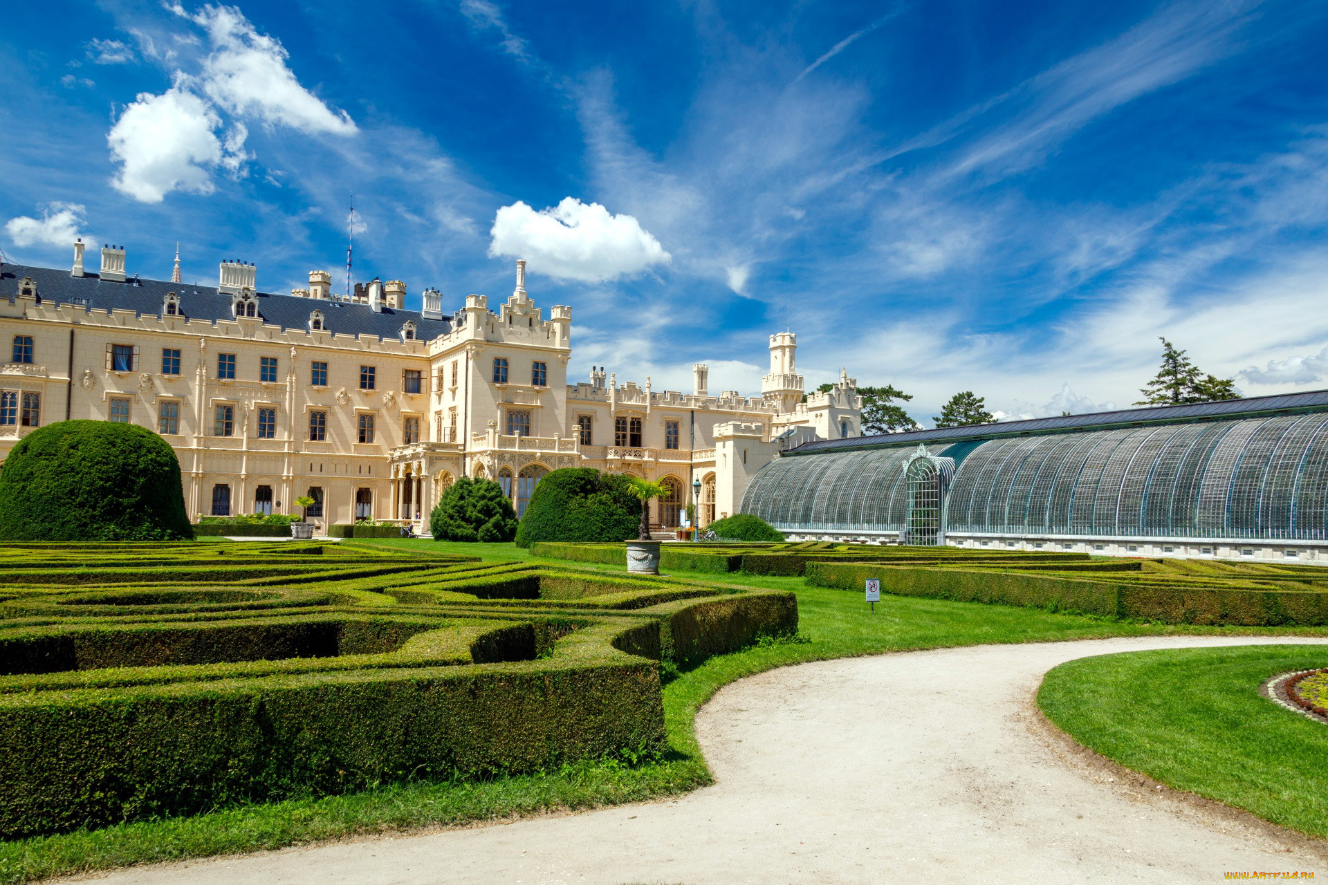 lednice, castle, города, замки, чехии, lednice, castle