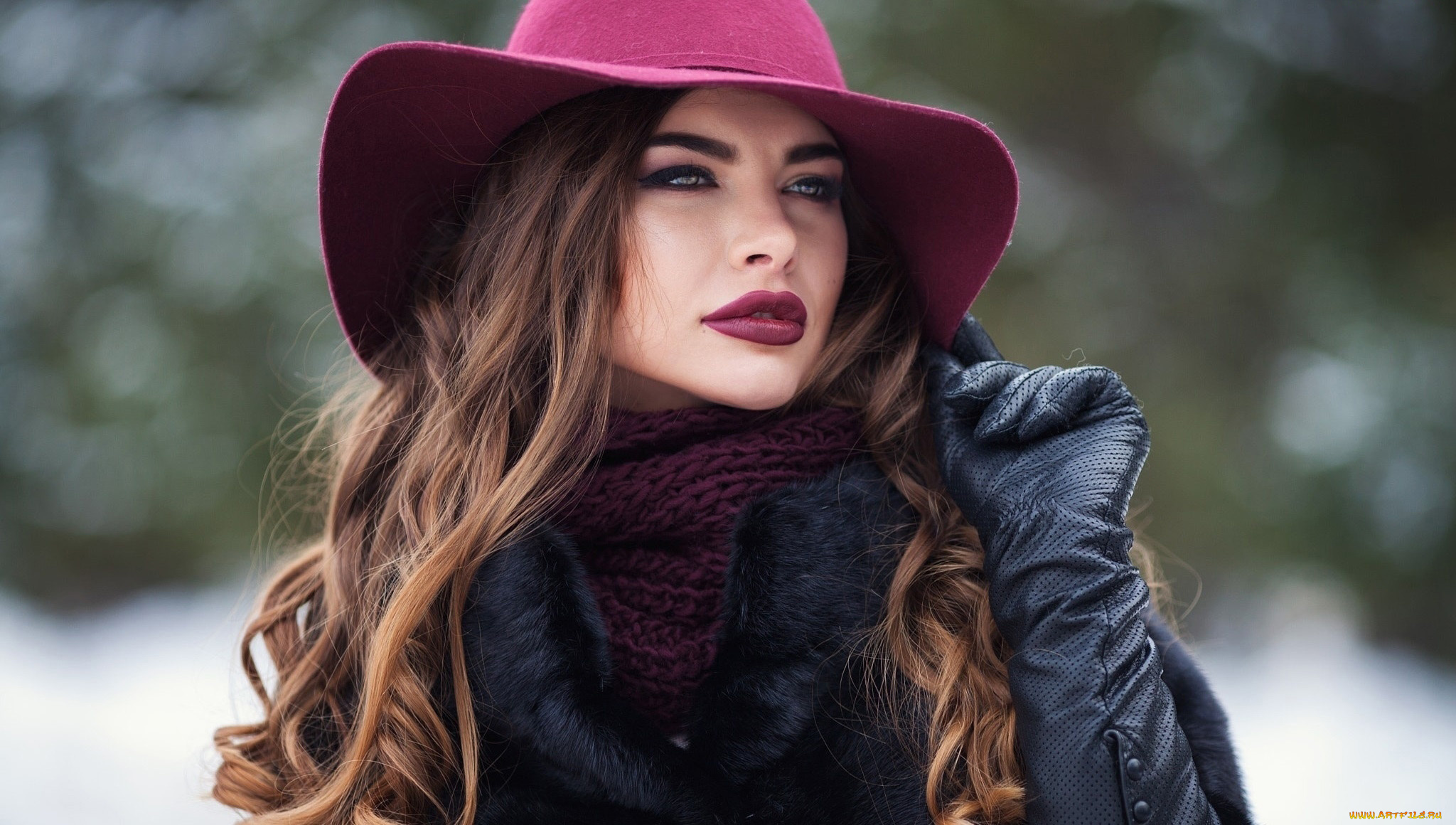 девушки, -, брюнетки, , шатенки, шляпа