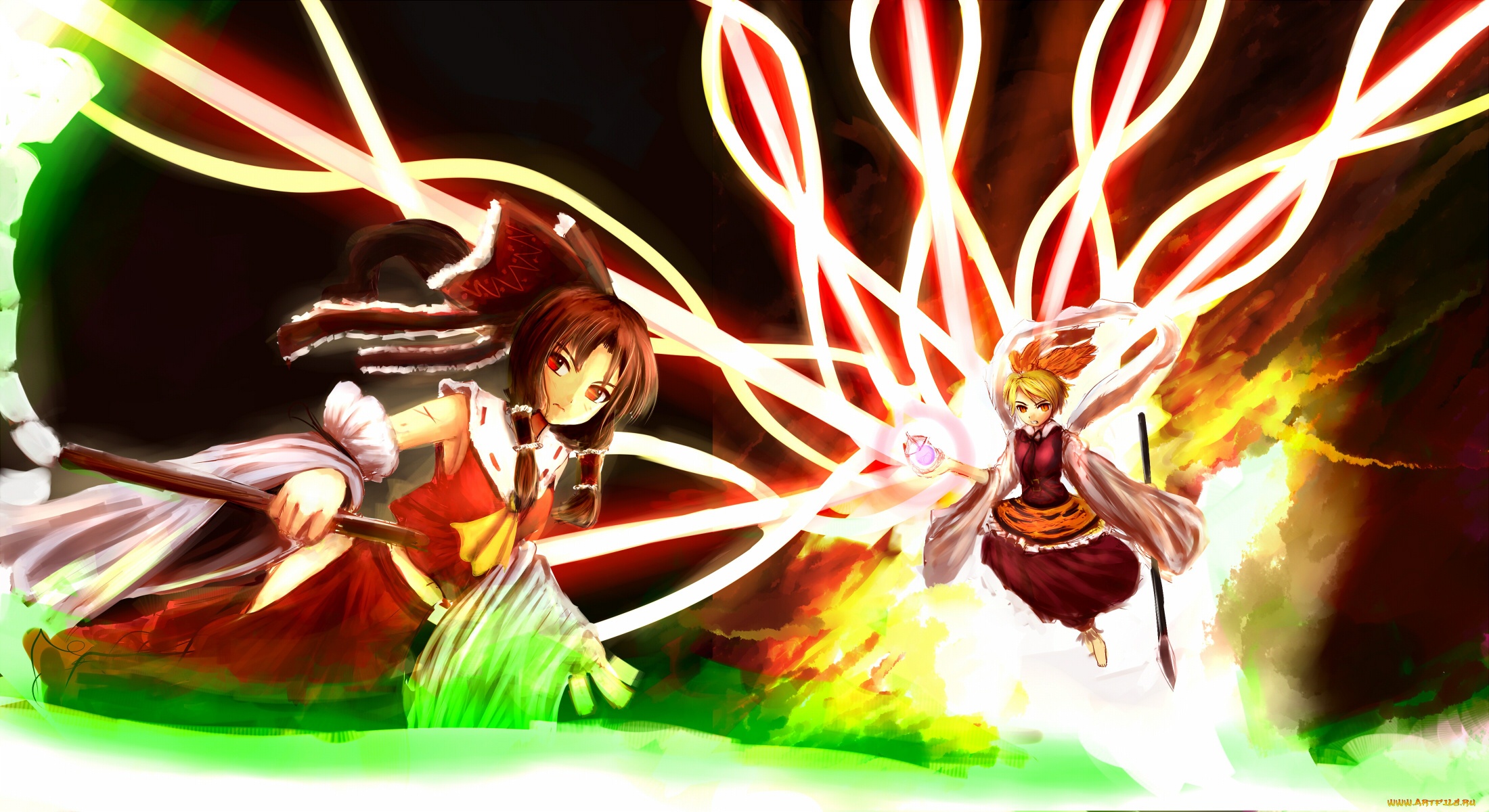 аниме, touhou, девушка