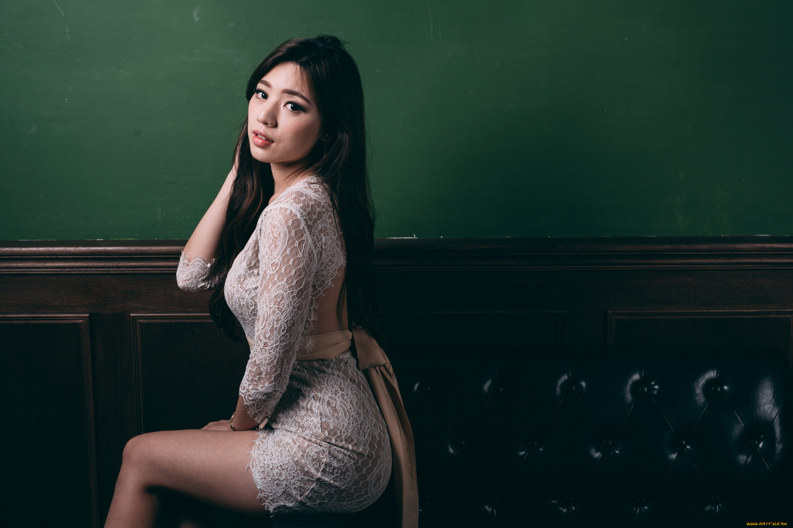 девушки, kiki, hsieh, азиатка, поза