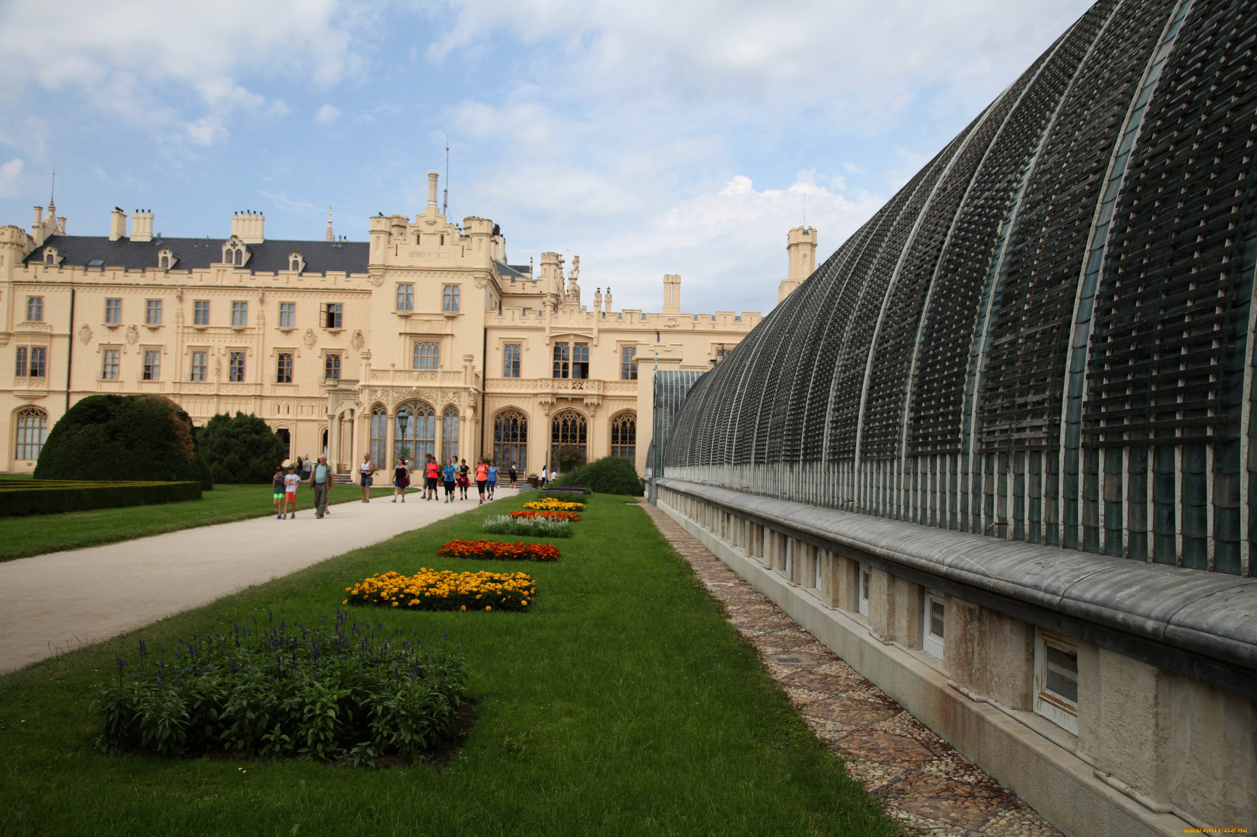 lednice, castle, города, замки, чехии, lednice, castle