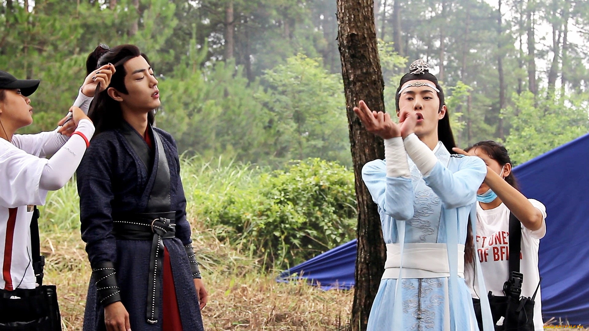 разное, знаменитости, ван, ибо, сяо, чжань, съемки, костюмы, люди