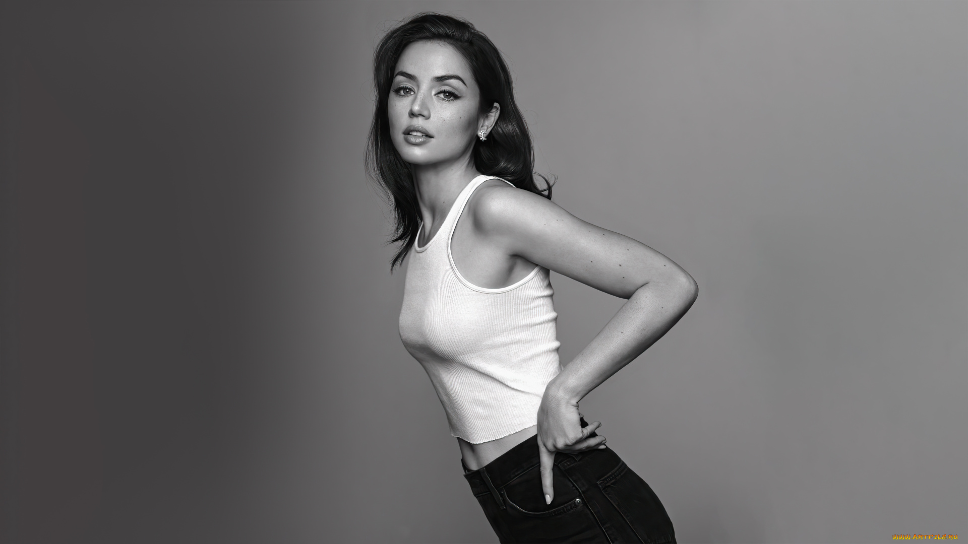 девушки, ana, de, armas, aна, де, армас, актриса, черно, белое