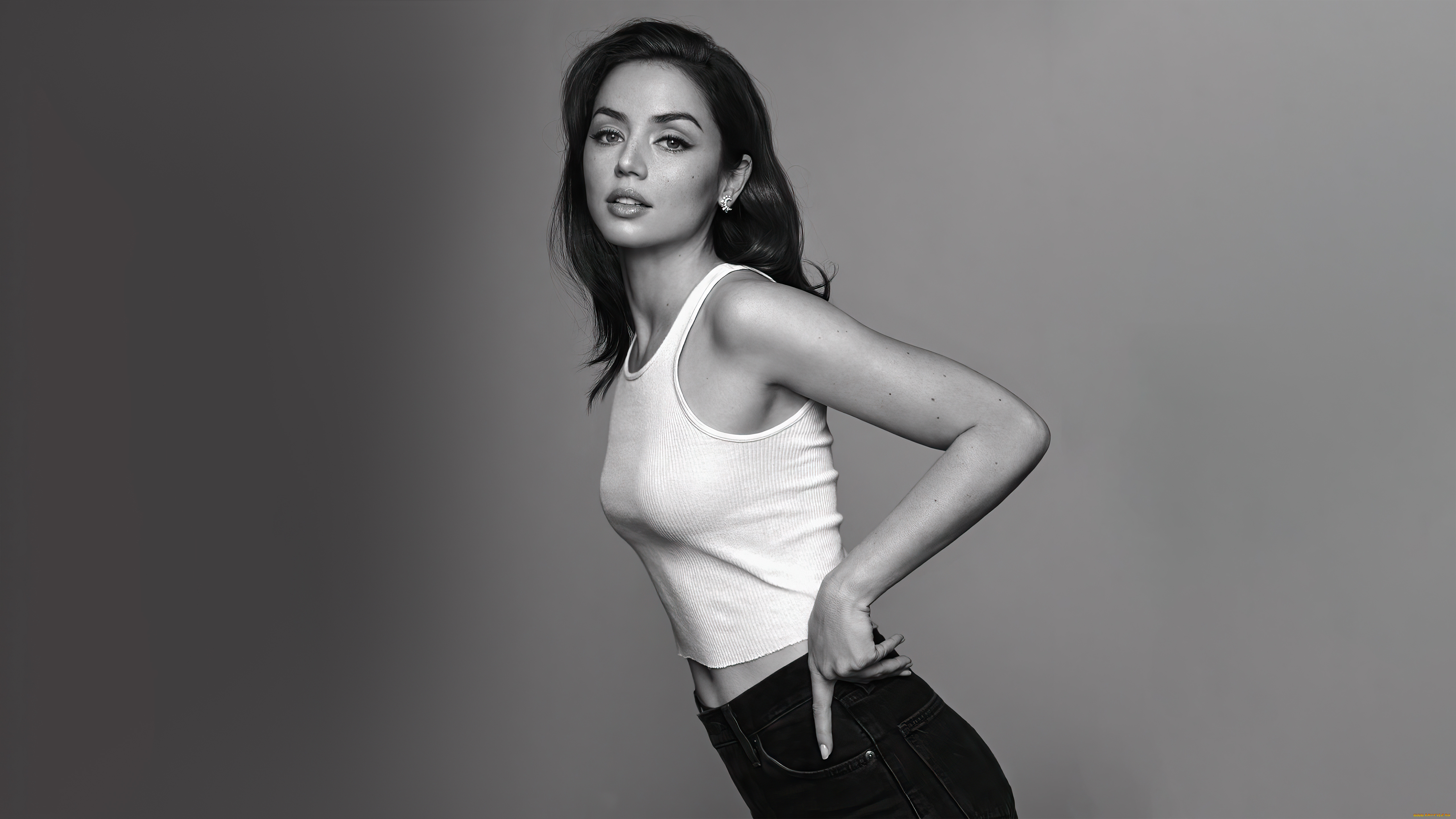 девушки, ana, de, armas, aна, де, армас, актриса, черно, белое