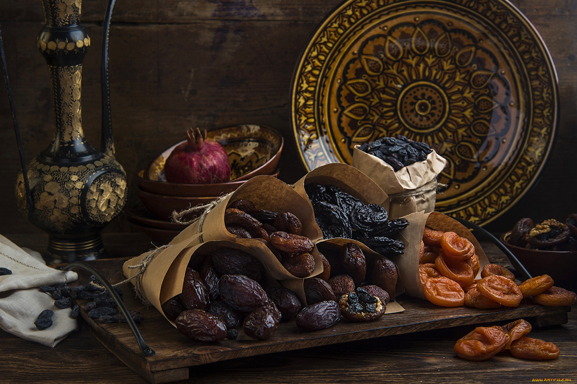 еда, натюрморт, сухофрукты