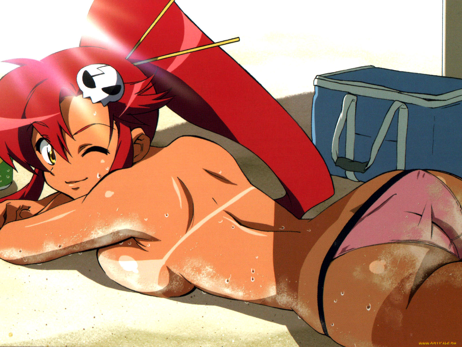 аниме, tengen, toppa, gurren, lagann, yoko, littner