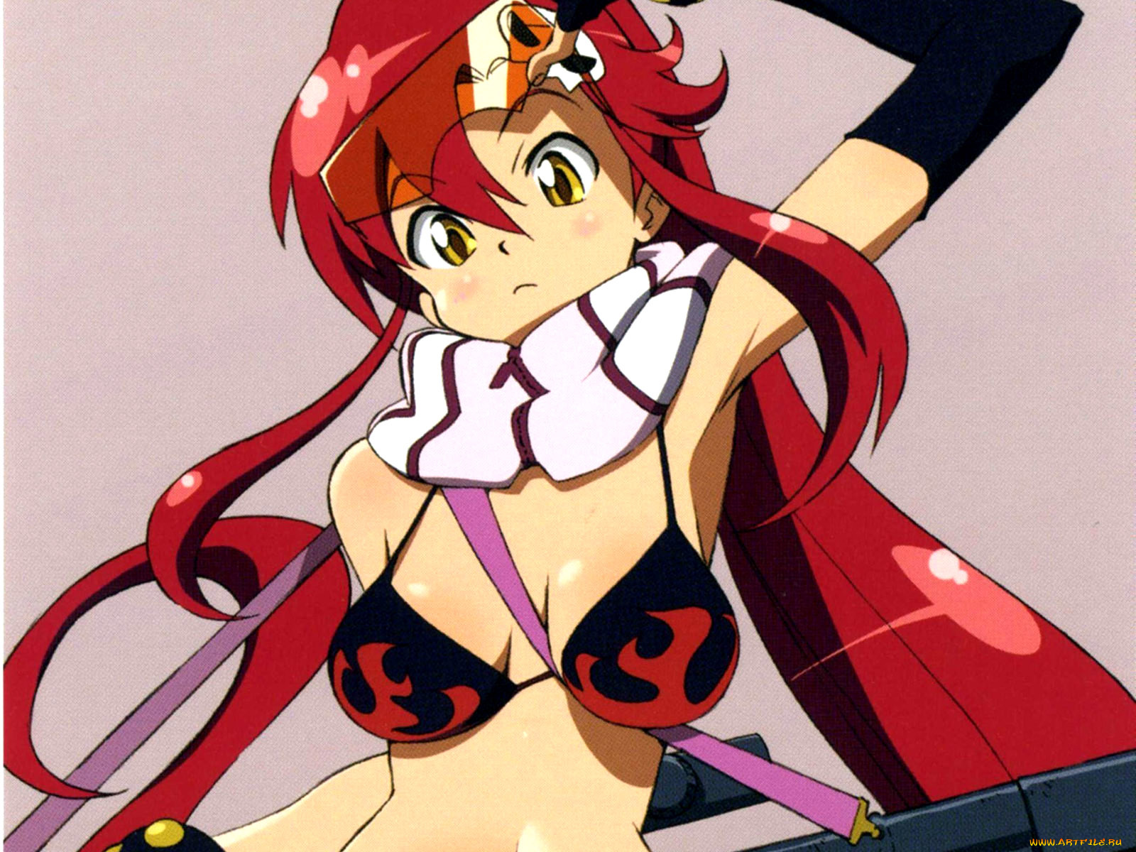 аниме, tengen, toppa, gurren, lagann, yoko, littner