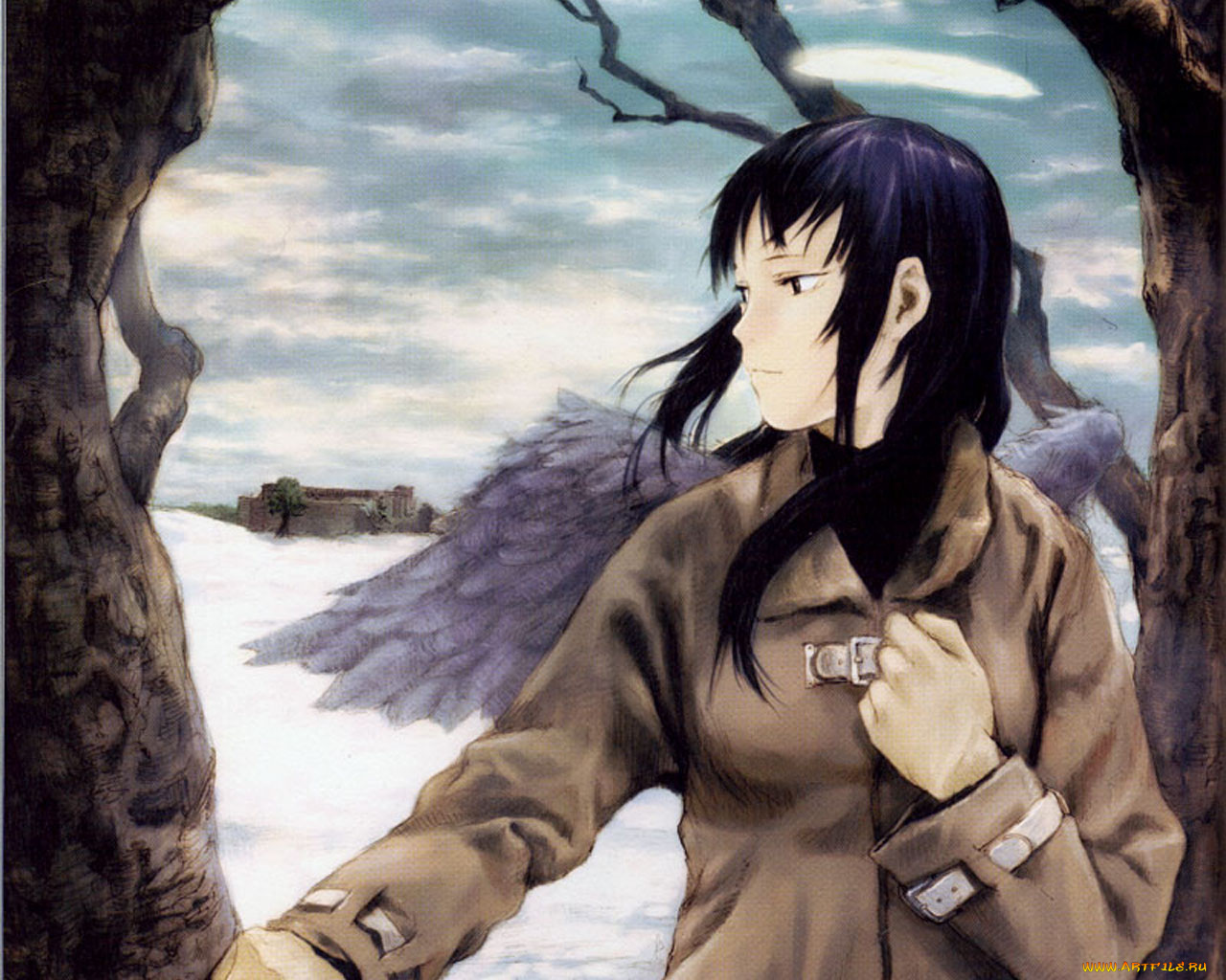 аниме, haibane, renmei