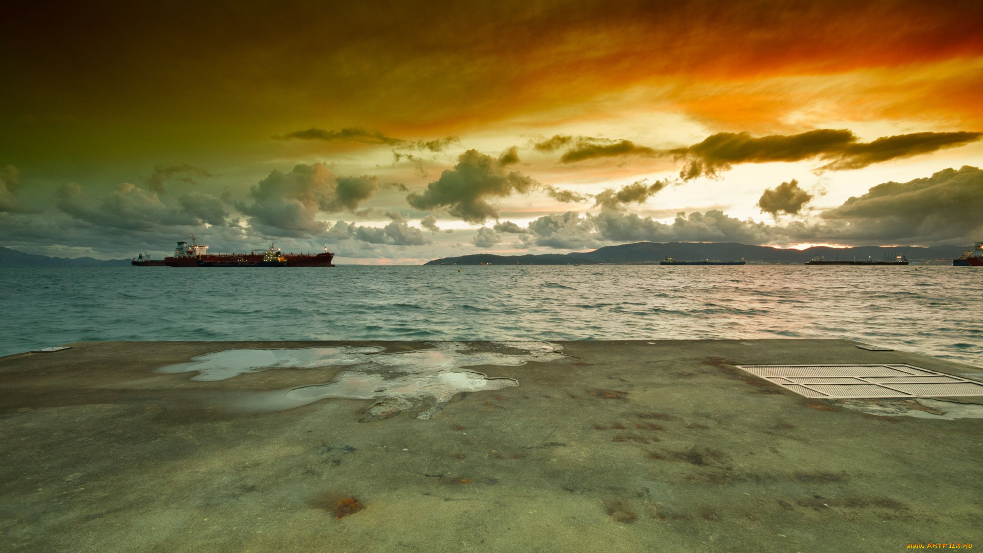 корабли, разные, вместе