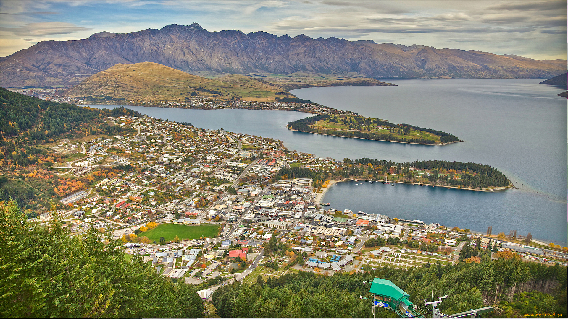 new, zealand, города, пейзажи, queenstown, new, zealand