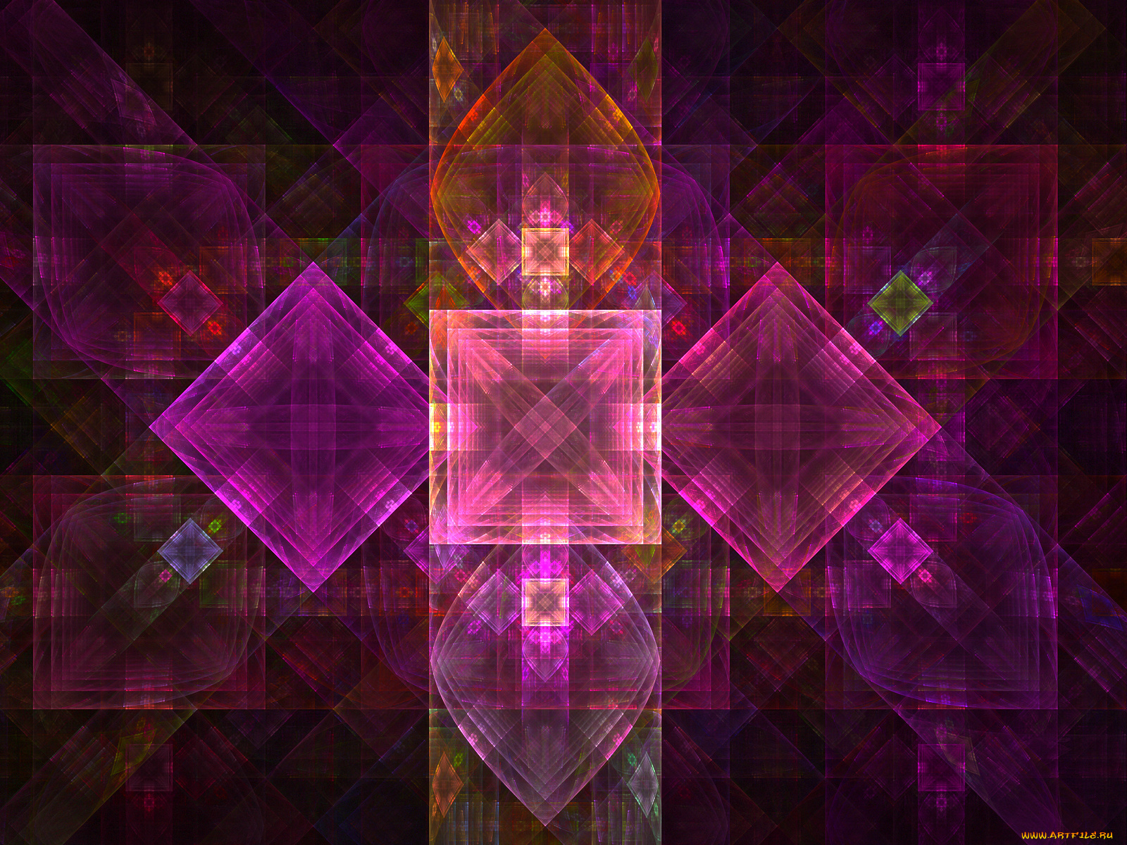 3д, графика, fractal, фракталы, фон, цвета, узор