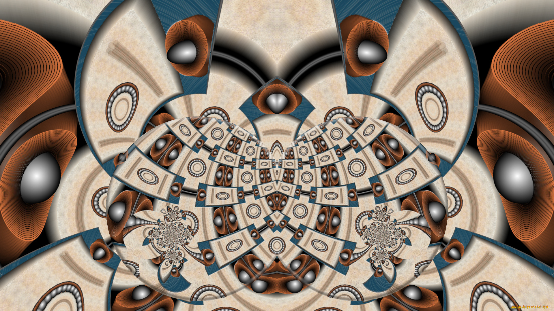 3д, графика, fractal, фракталы, фон, цвета, узор