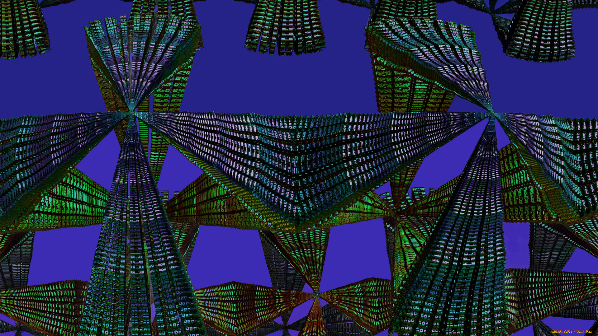 3д, графика, fractal, фракталы, фон, цвета, узор