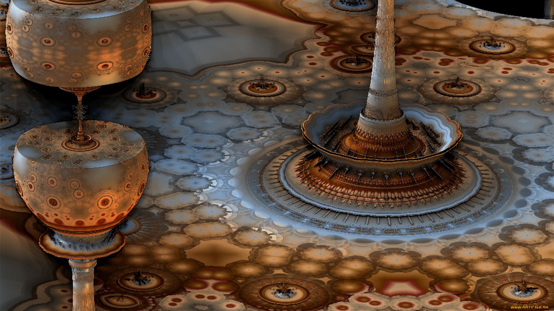 3д, графика, fractal, фракталы, узор, фон, цвета