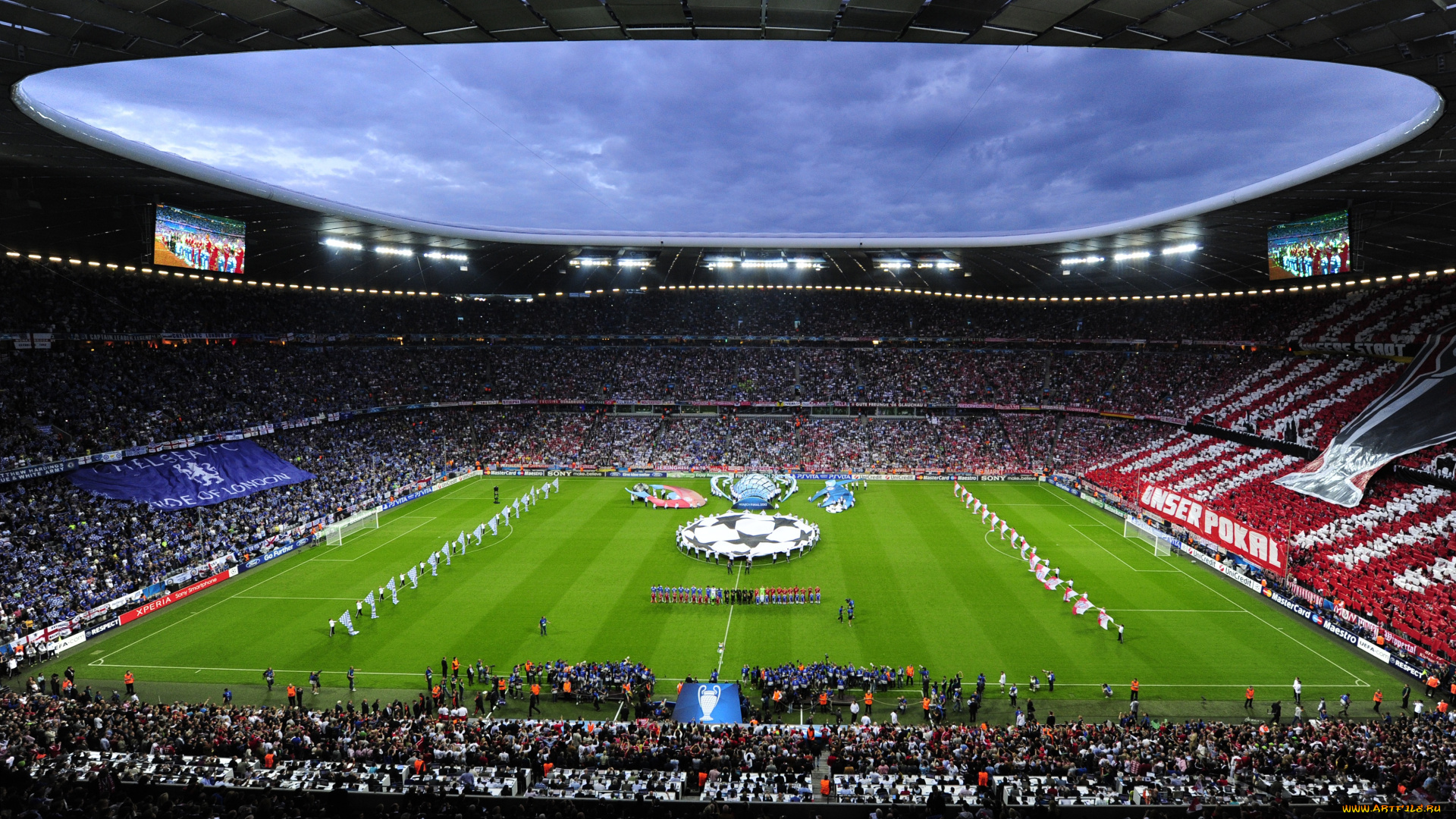 спорт, стадионы, bayern, munchen, бавариЯ-Челси, final, champions, league, 2012, лига, Чемпионов, chelsea, allianz, arena