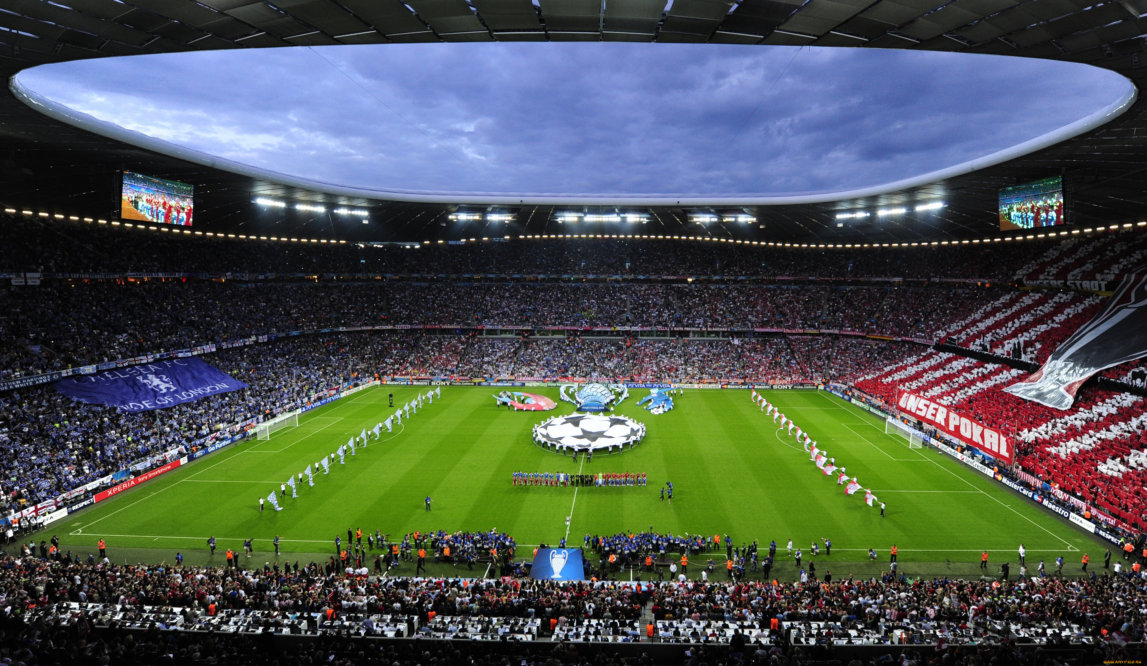спорт, стадионы, bayern, munchen, бавариЯ-Челси, final, champions, league, 2012, лига, Чемпионов, chelsea, allianz, arena