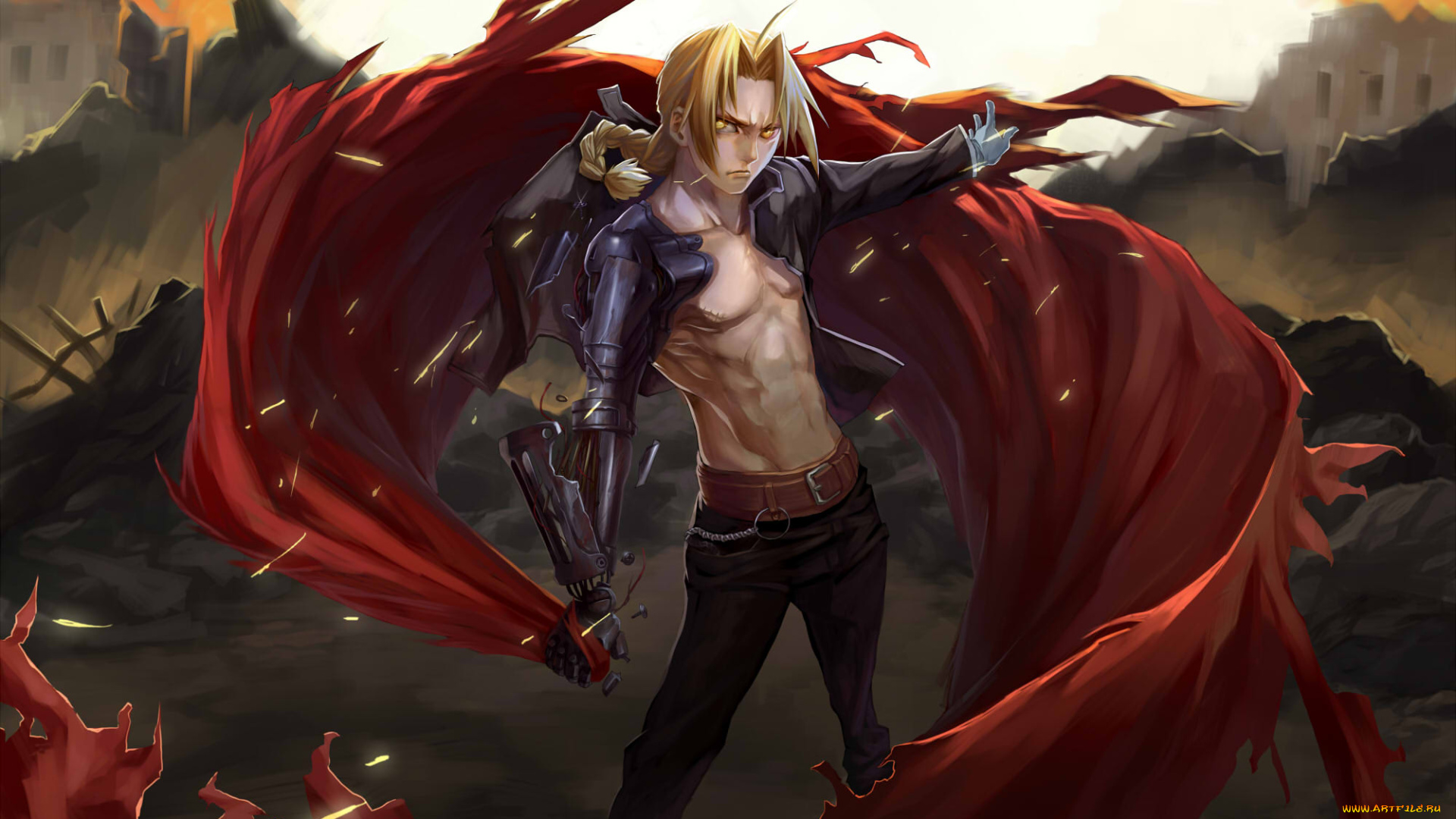 by, kikira, аниме, fullmetal, alchemist, brotherhood, edward, elric