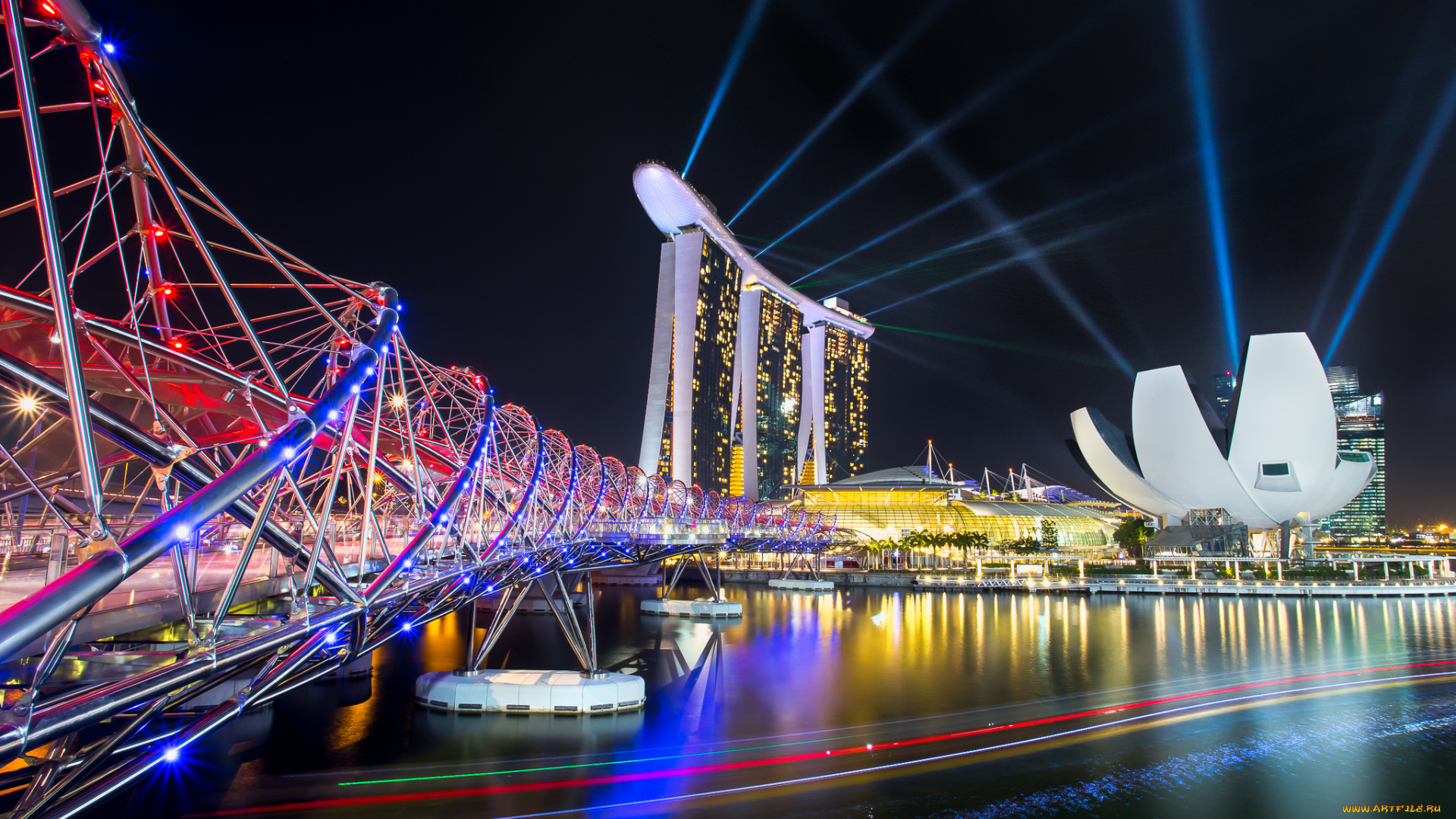 города, сингапур, hdr