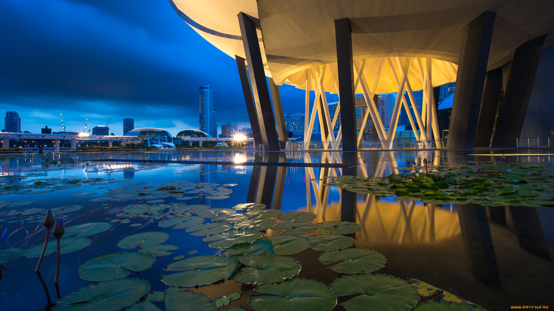 города, сингапур, парк