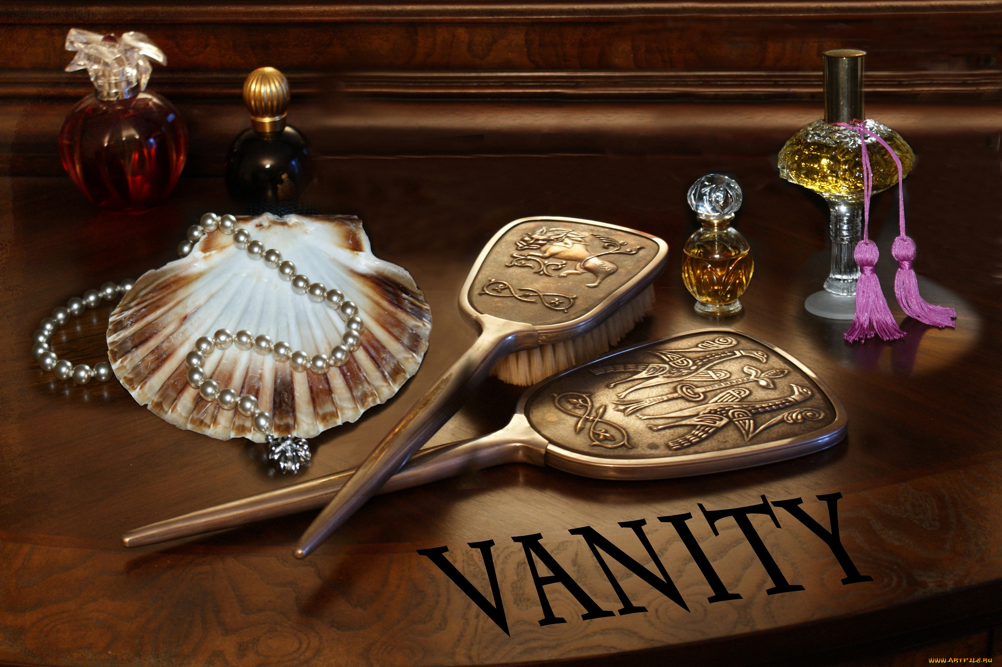 разное, косметика, духи, ожерелье, щетки