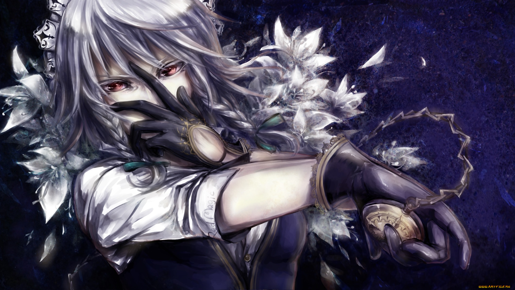 by, cham, аниме, touhou, izayoi, sakuya