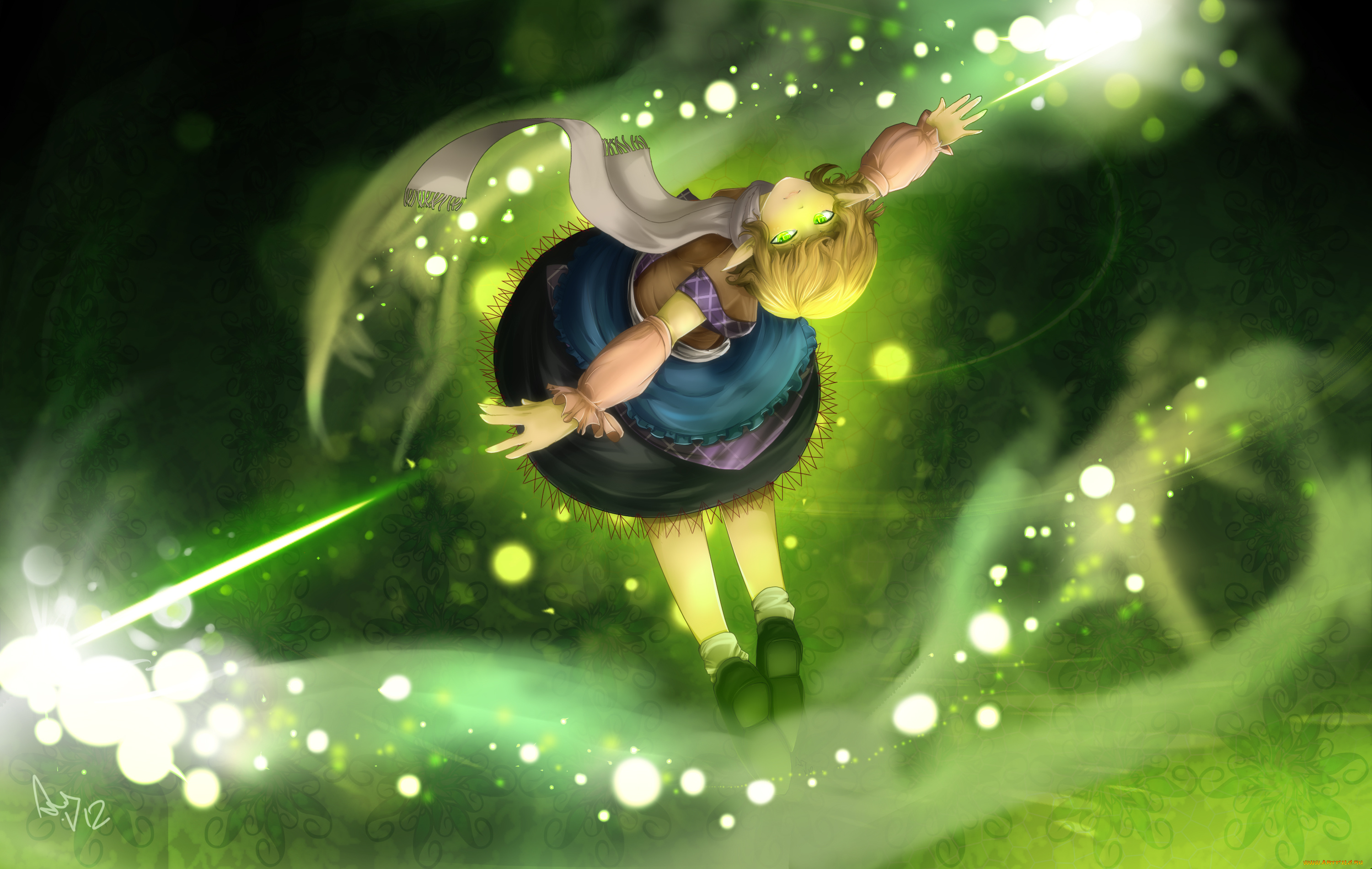 by, lohiaxel, аниме, touhou, mizuhashi, parsee
