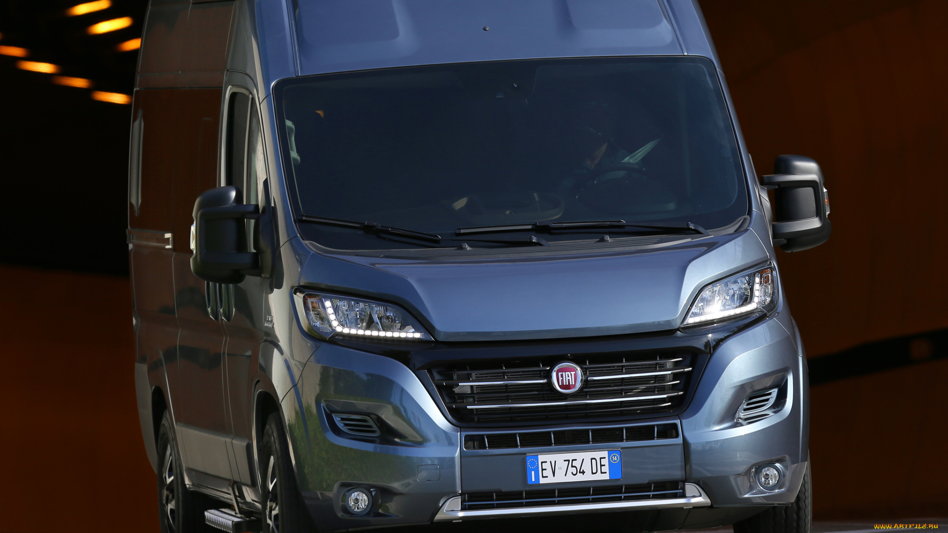 автомобили, fiat, синий, panorama, ducato