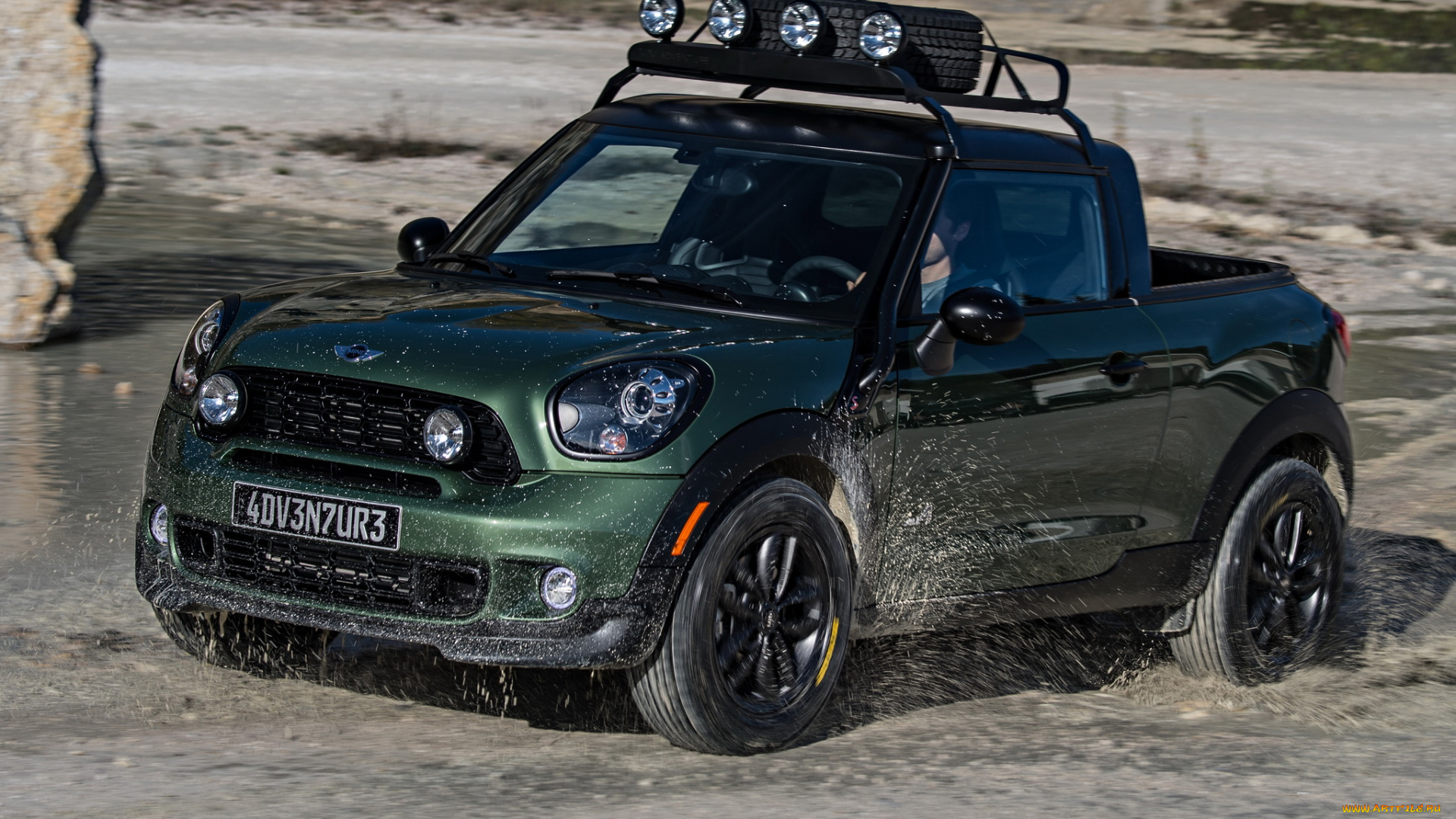 автомобили, mini, 2014, r61, adventure, paceman, зеленый
