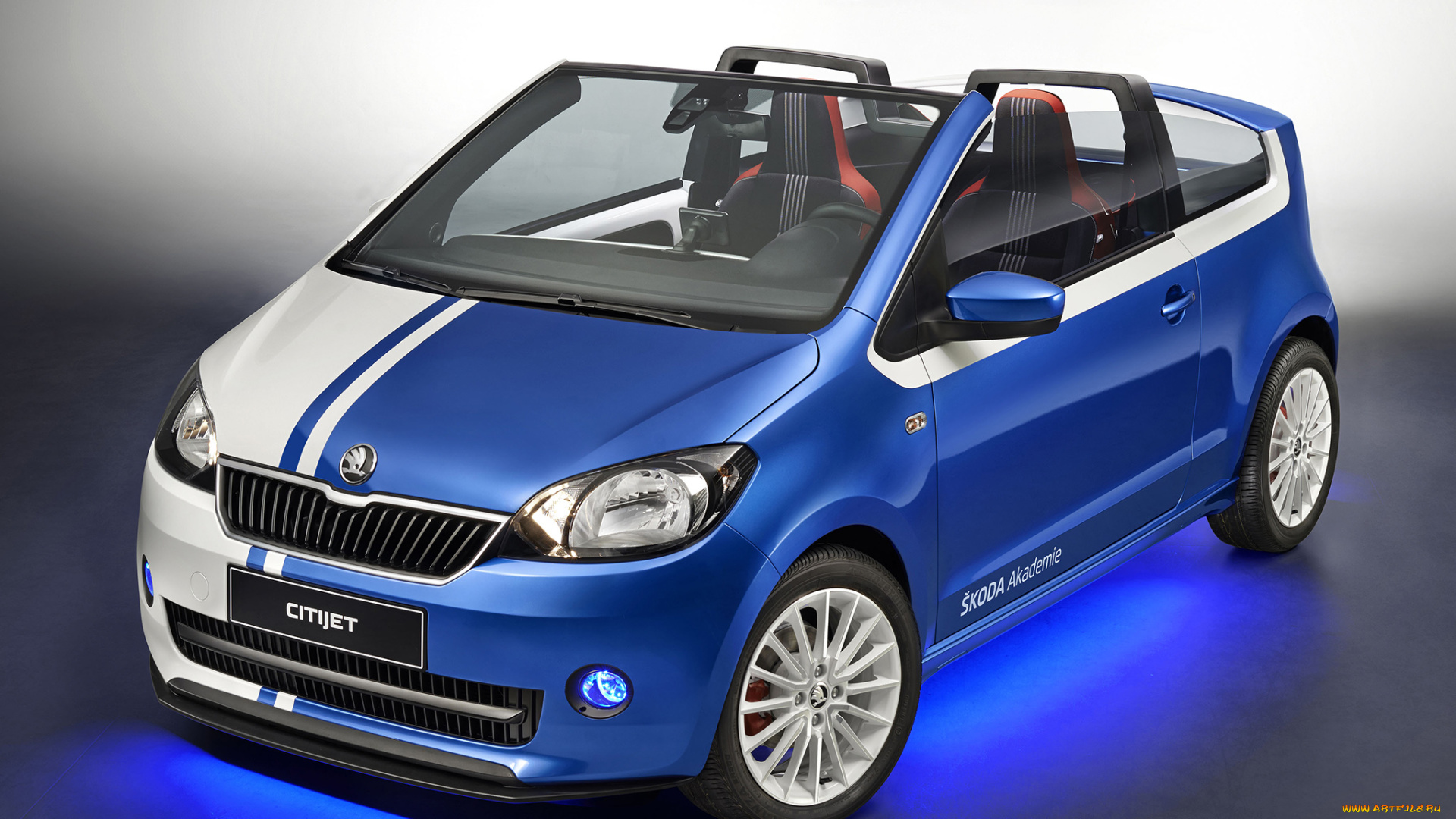 автомобили, skoda, citijet, 2014г, синий