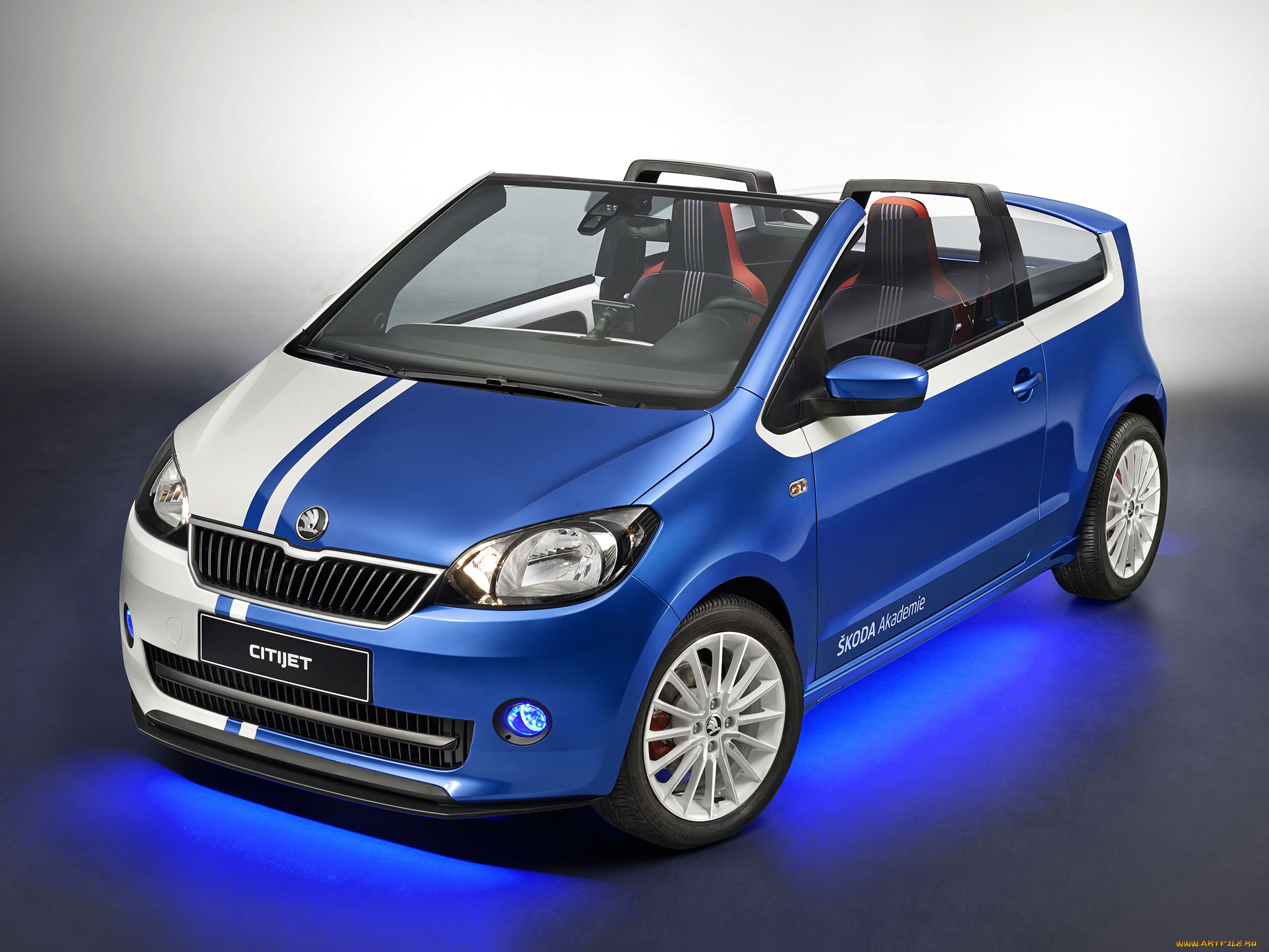 автомобили, skoda, citijet, 2014г, синий