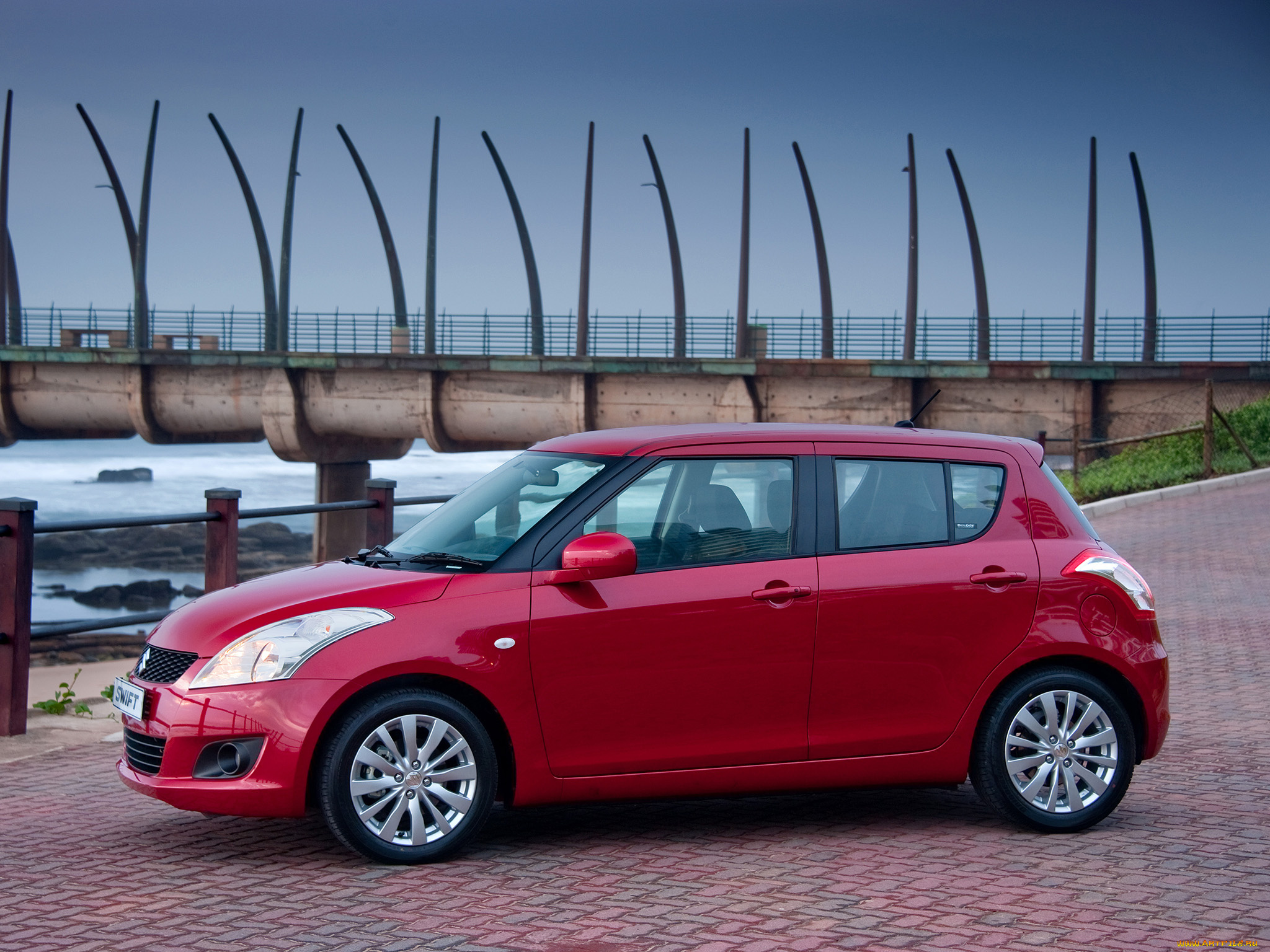 автомобили, suzuki, za-spec, 5-door, swift, красный