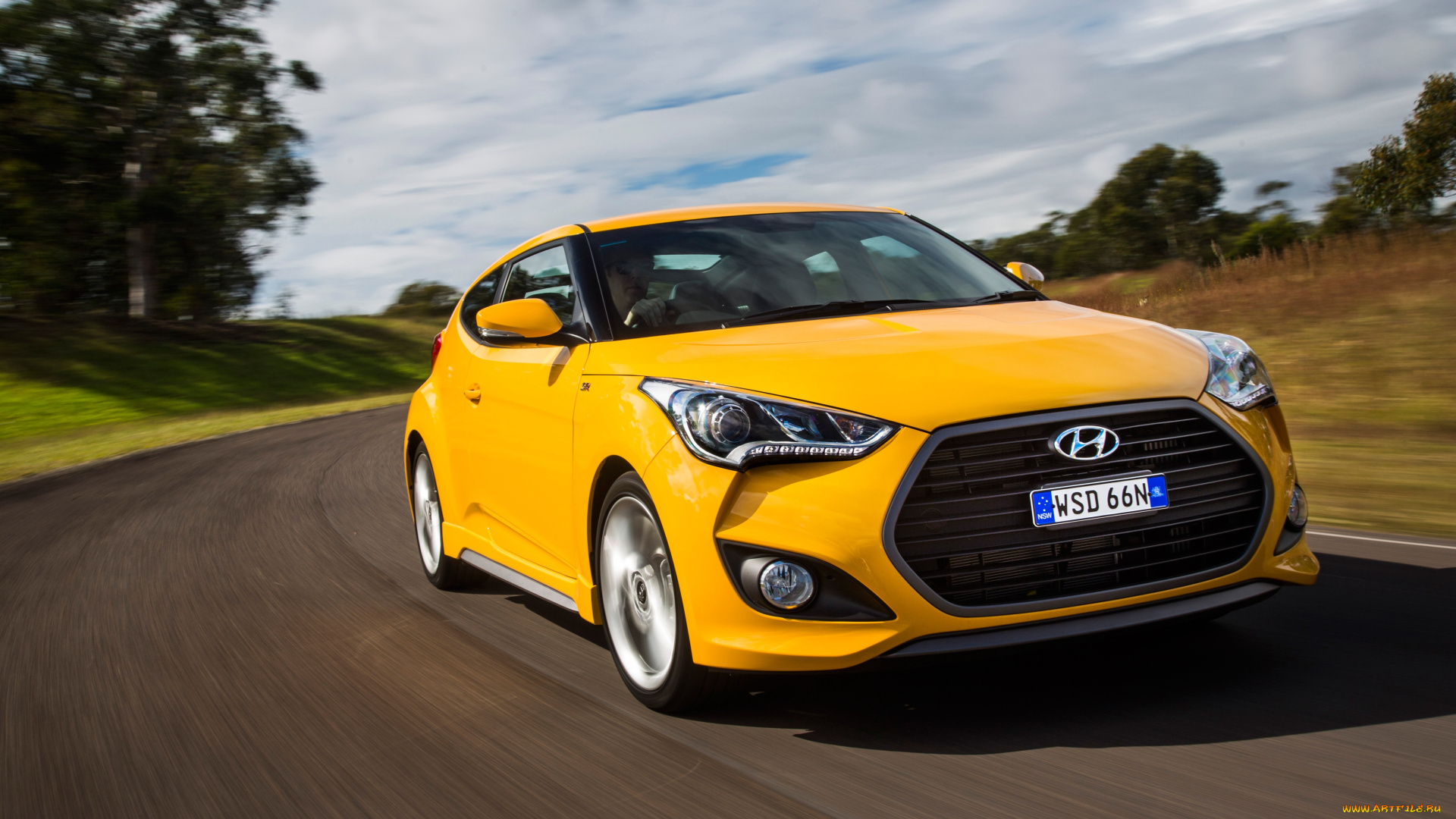 автомобили, hyundai, желтый, 2015г, au-spec, turbo, veloster