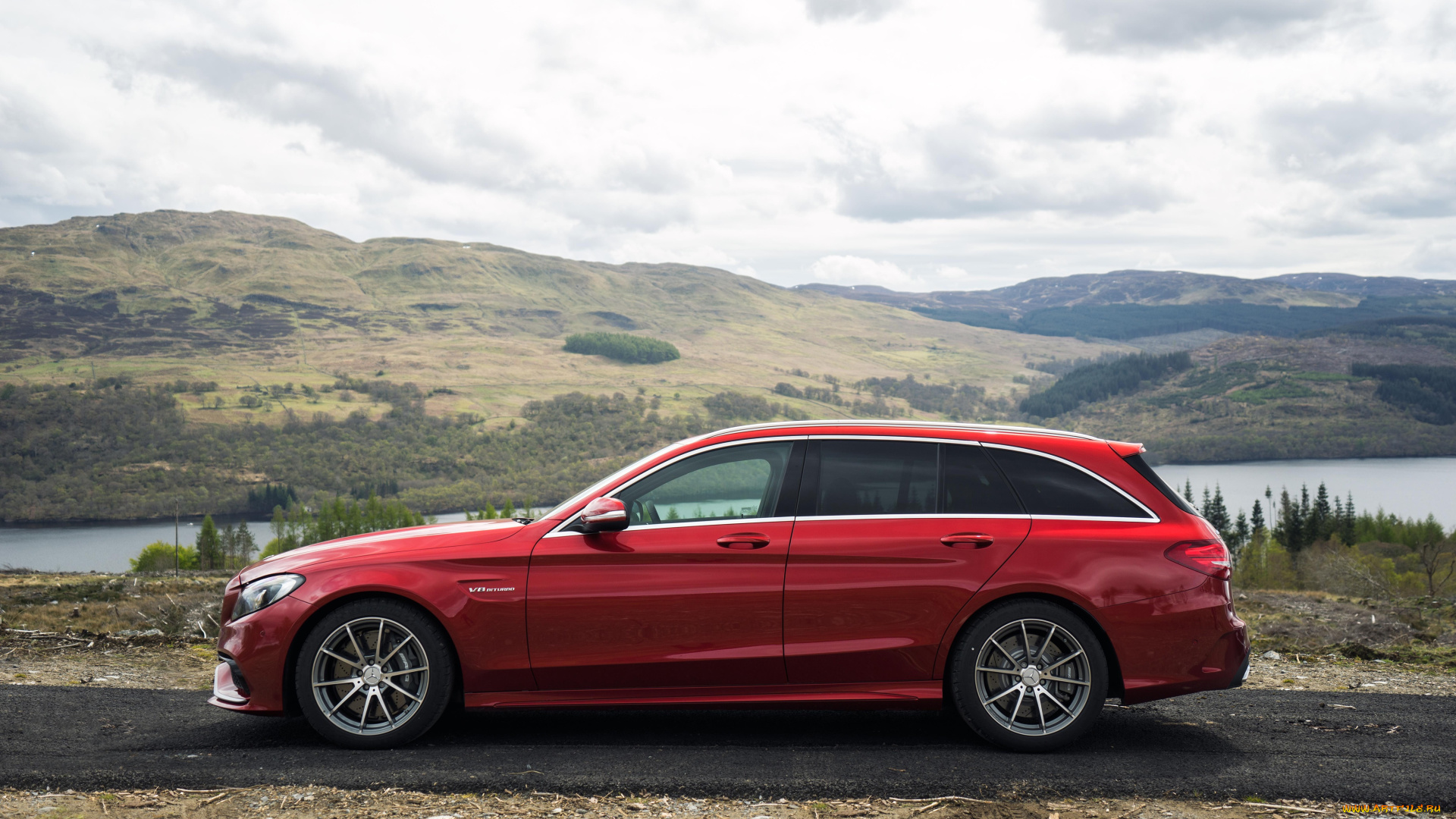 автомобили, mercedes-benz, mercedes-amg, c, 63, estate, uk-spec, s205, 2015г, красный