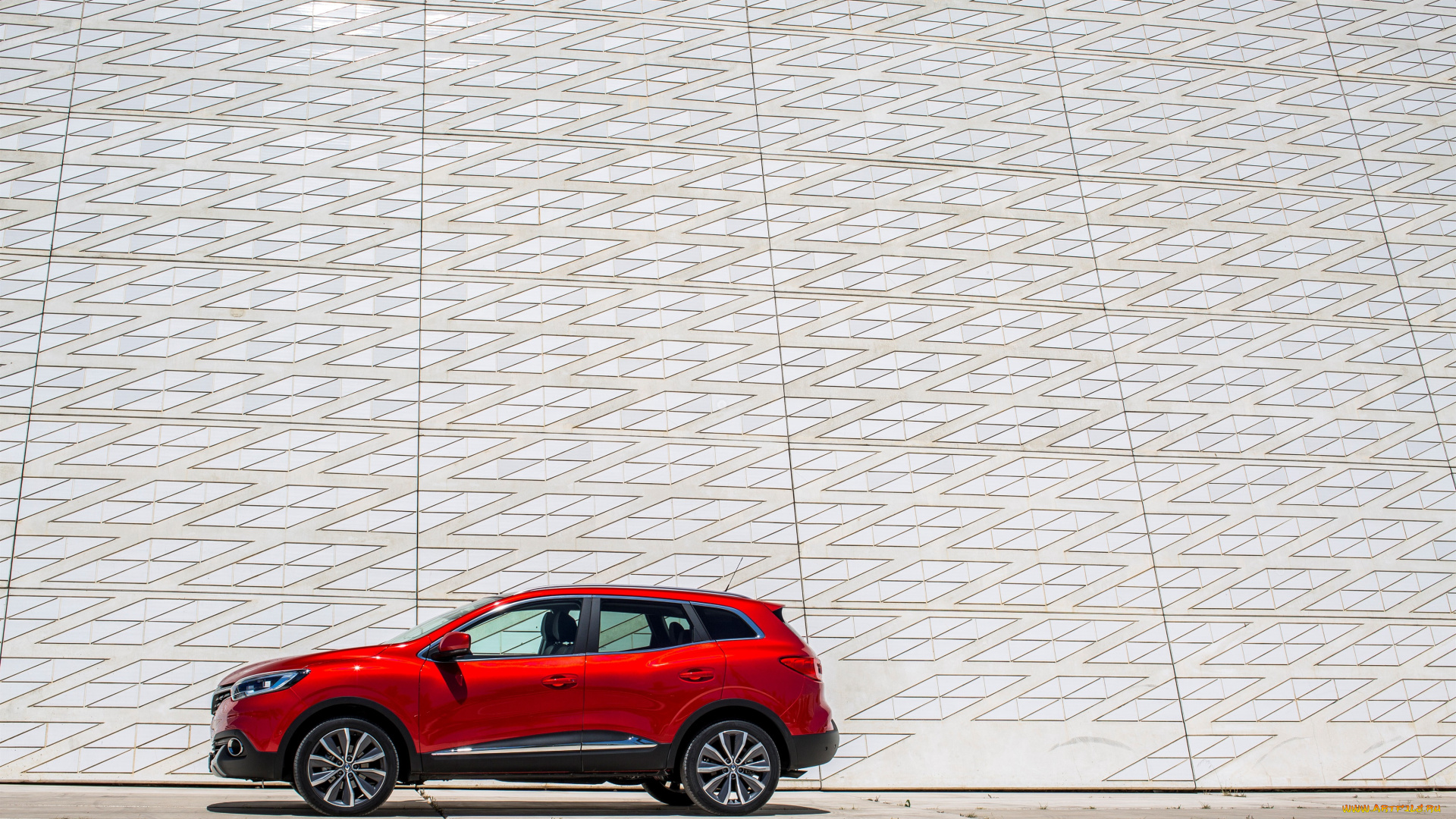 автомобили, renault, красный, 2015г, kadjar