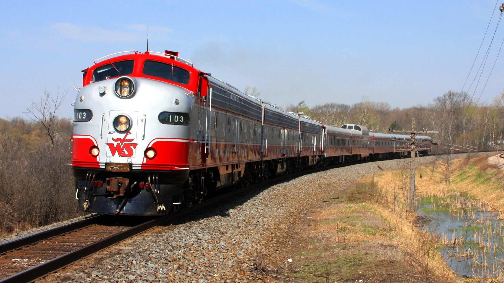 техника, поезда, дорога, рельсы, локомотив, состав, железная