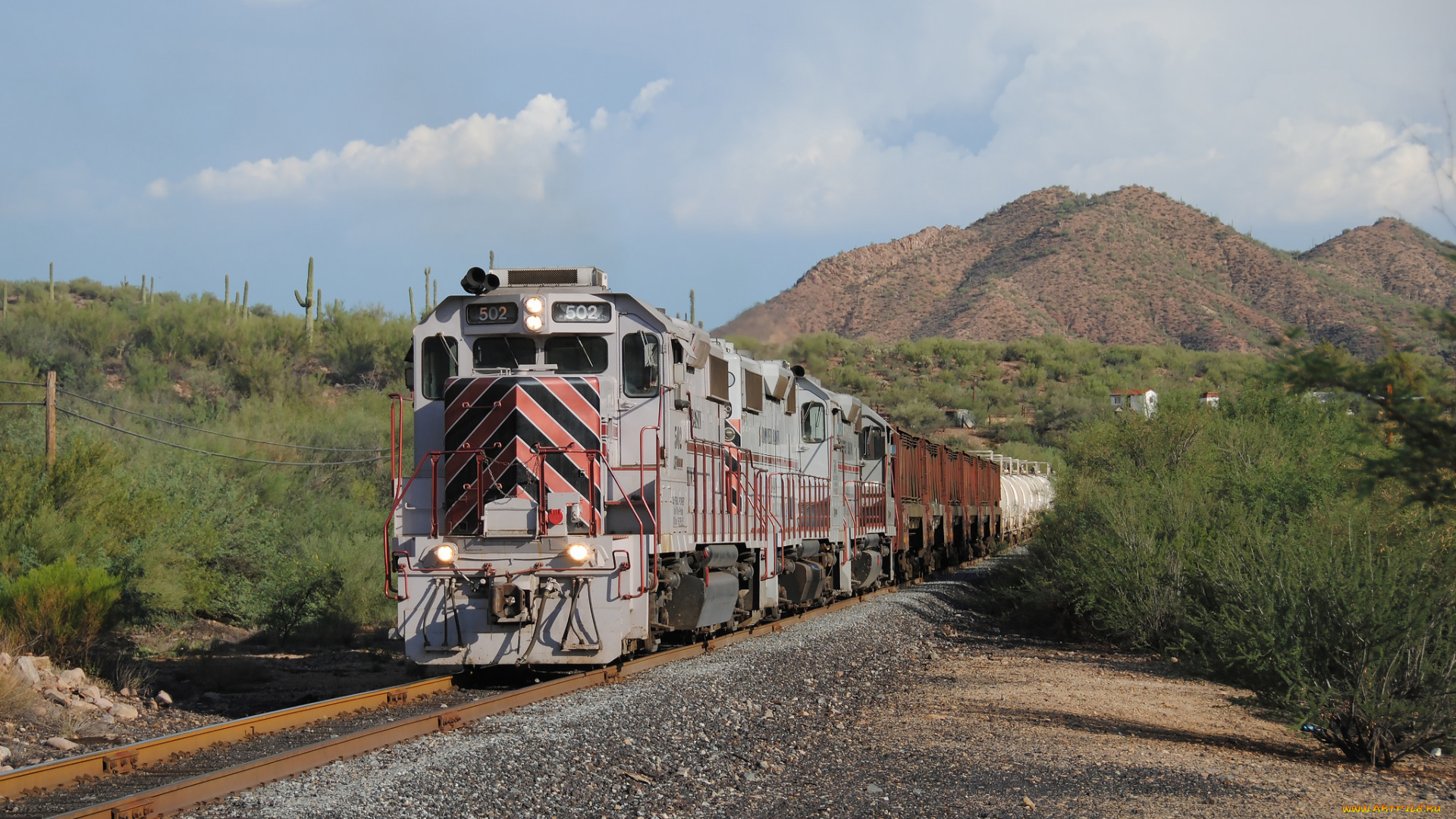 техника, поезда, локомотив, рельсы, дорога, железная, состав